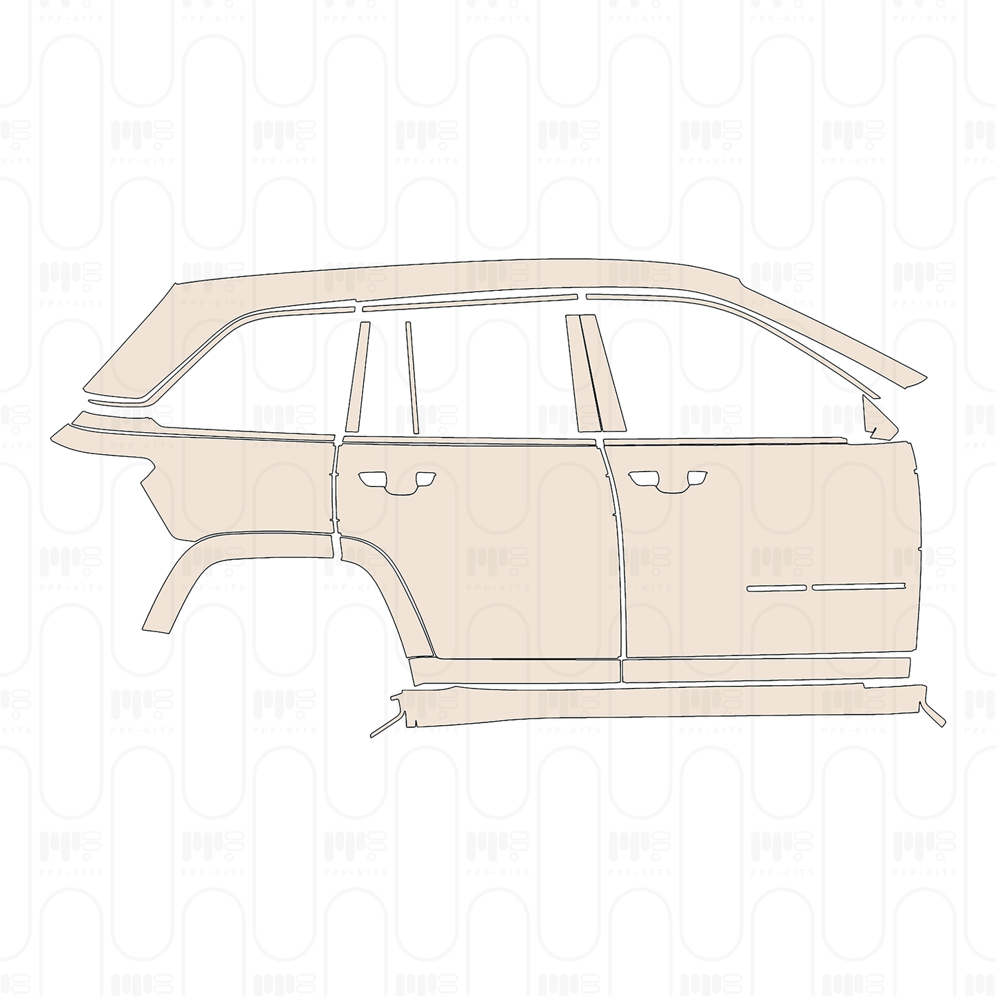 PPF precortado JEEP Grand Cherokee Grand Cherokee (2-row) Overland 2022