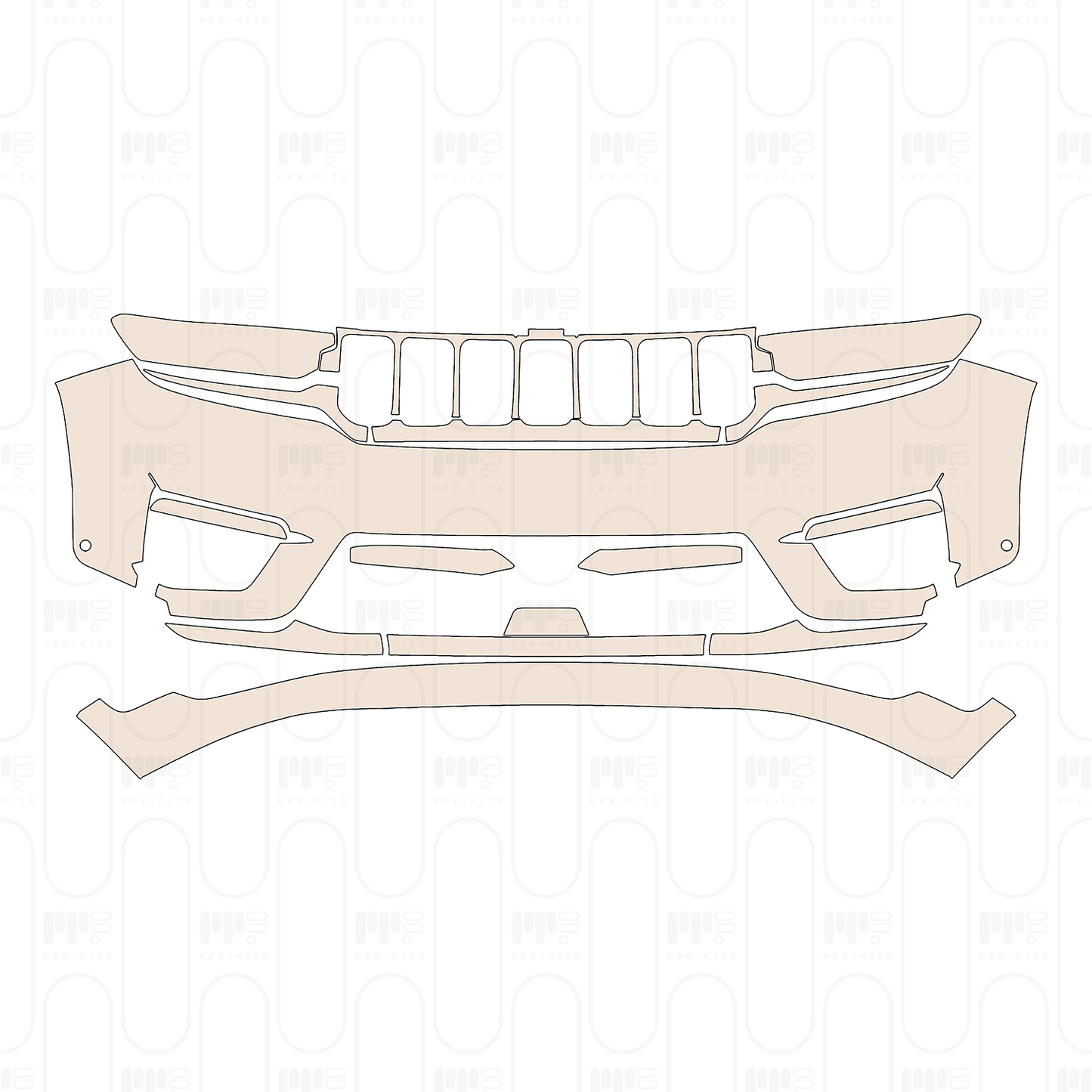 PPF precortado JEEP Grand Cherokee Grand Cherokee (2-row) Summit Reserve 2022
