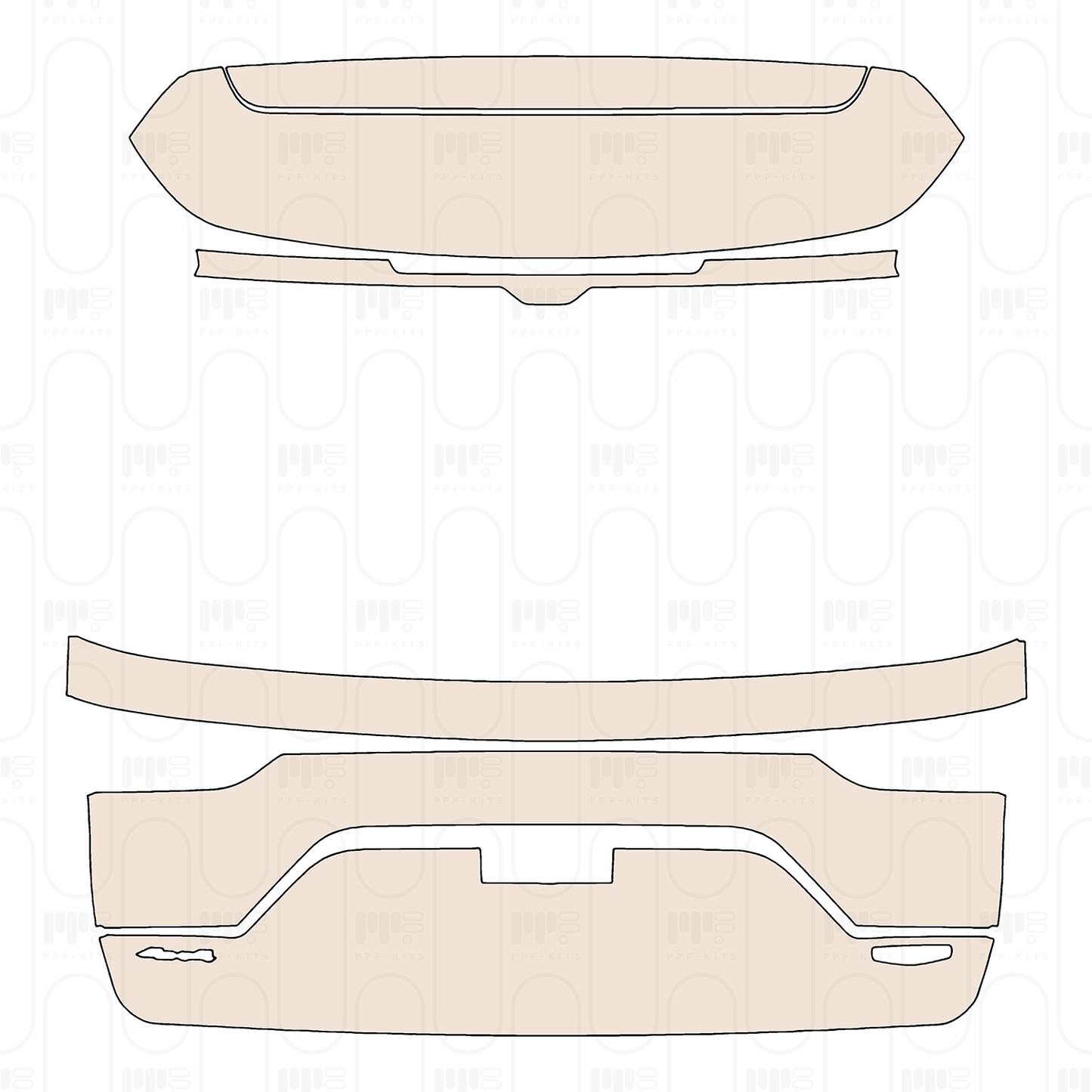 PPF precortado JEEP Grand Cherokee Grand Cherokee (2-row) Summit Reserve 2022