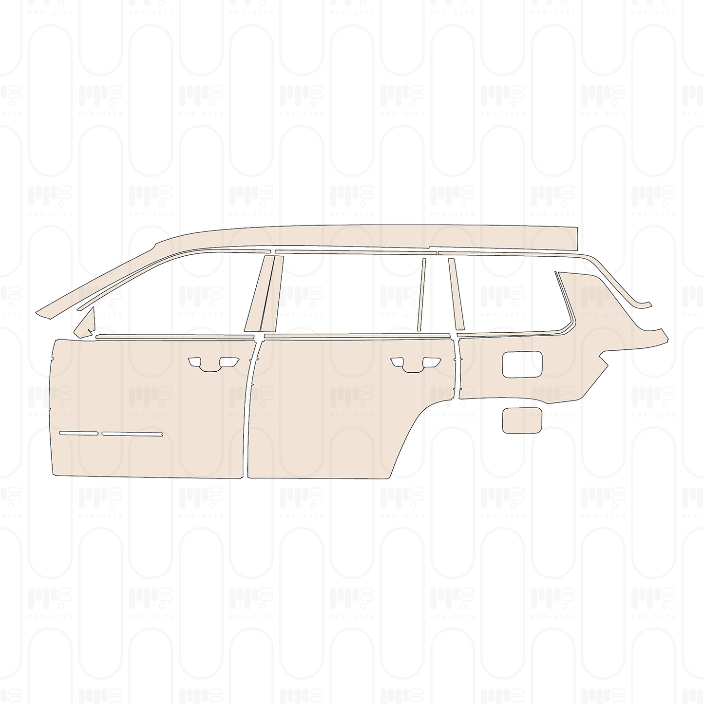 PPF precortado JEEP Grand Cherokee Grand Cherokee L (3-row) Altitude 2022