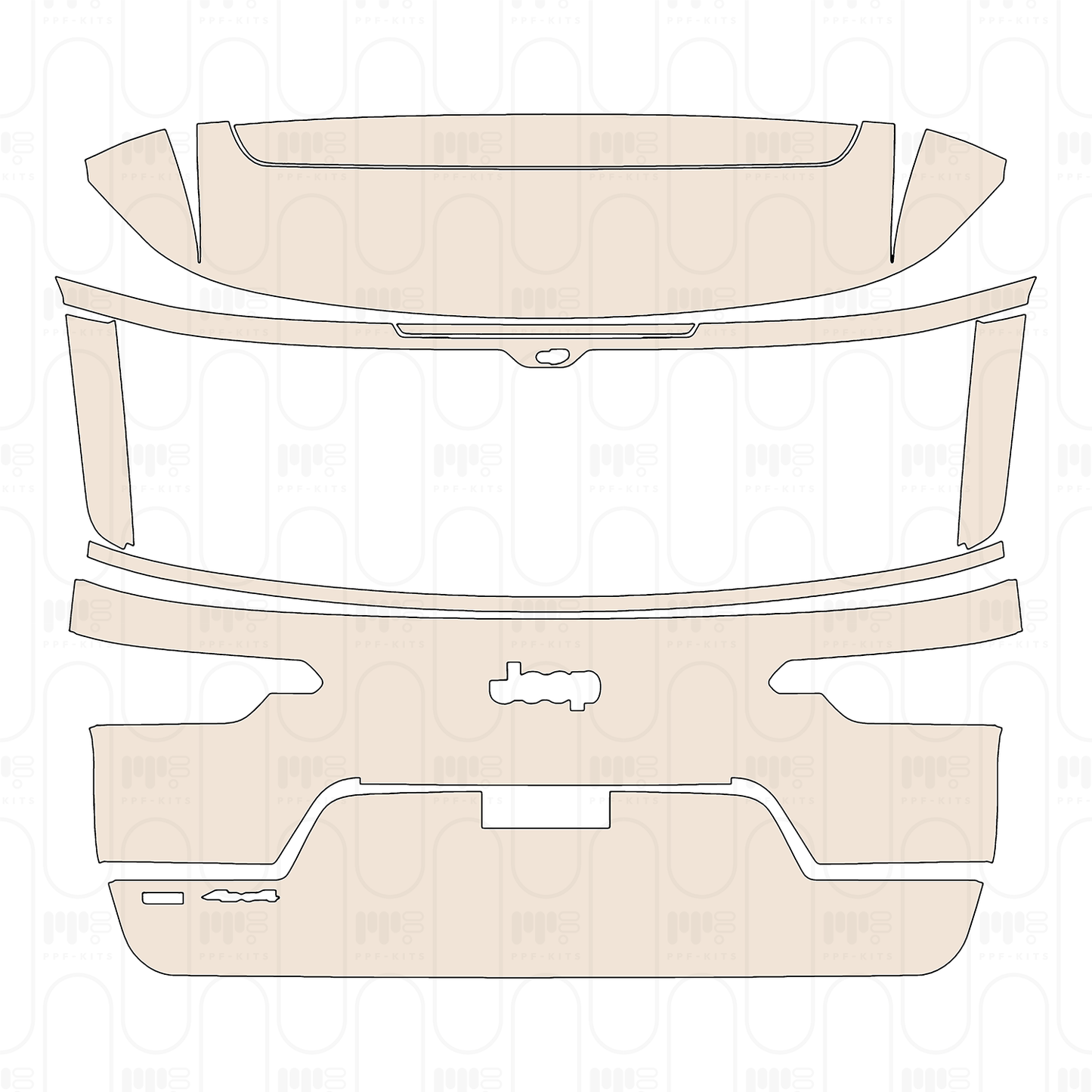 PPF precortado JEEP Grand Cherokee Grand Cherokee L (3-row) Altitude 2022