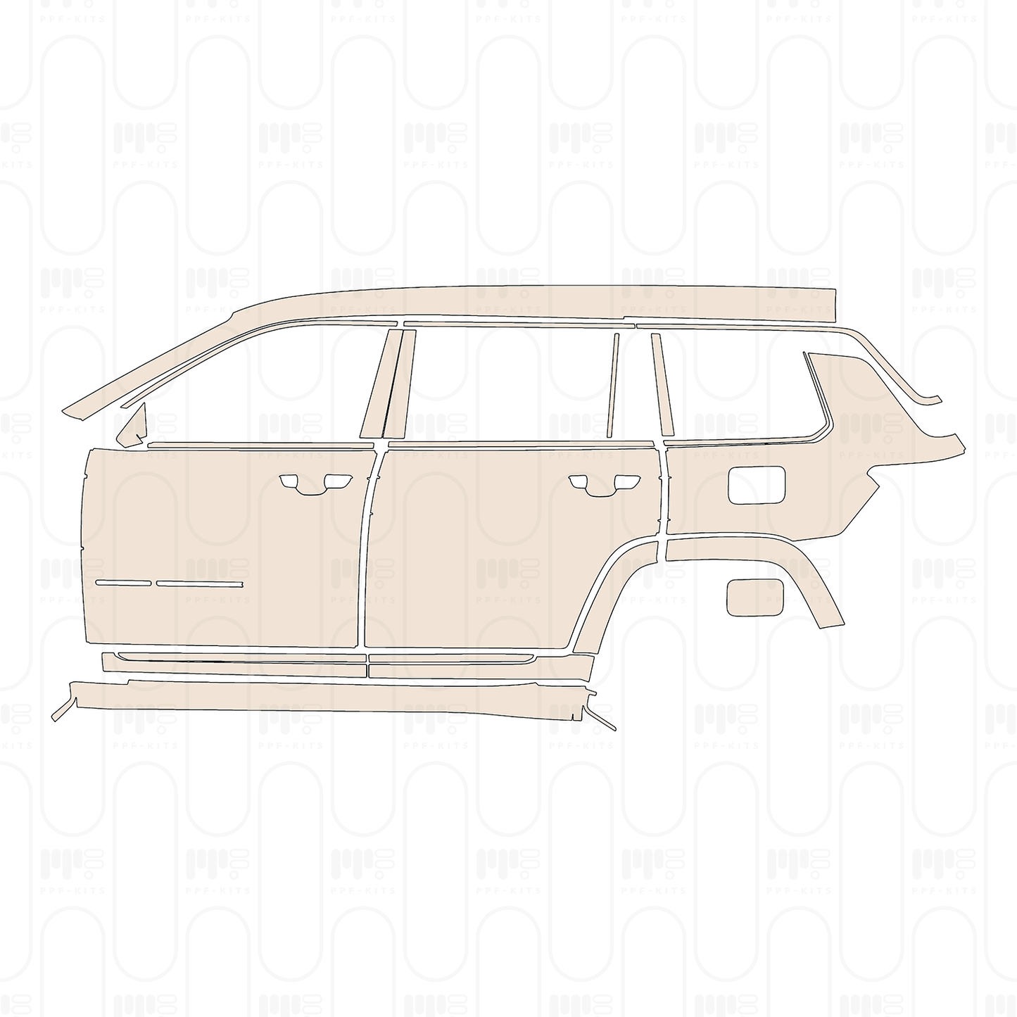 PPF precortado JEEP Grand Cherokee Grand Cherokee L (3-row) Summit Reserve 2022