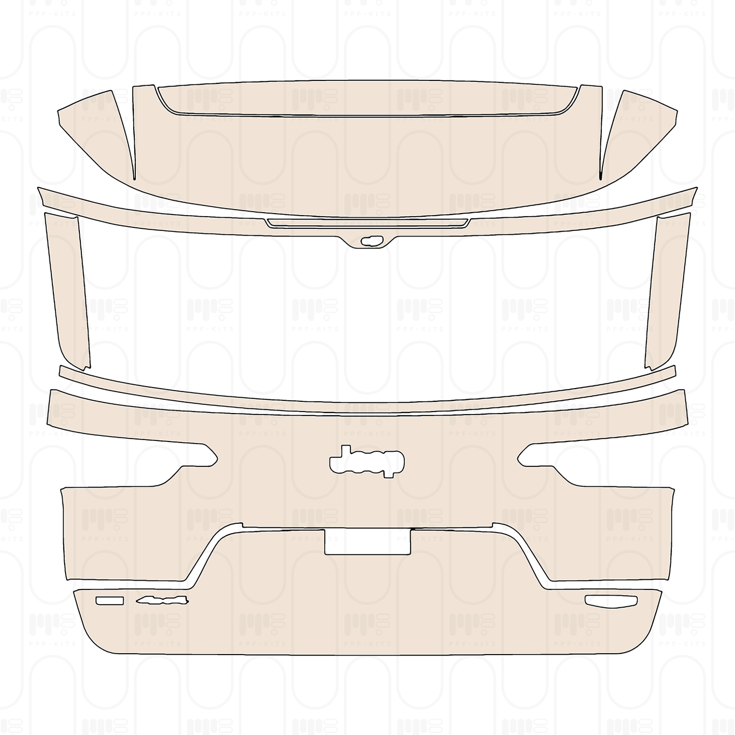PPF precortado JEEP Grand Cherokee Grand Cherokee L (3-row) Summit Reserve 2022