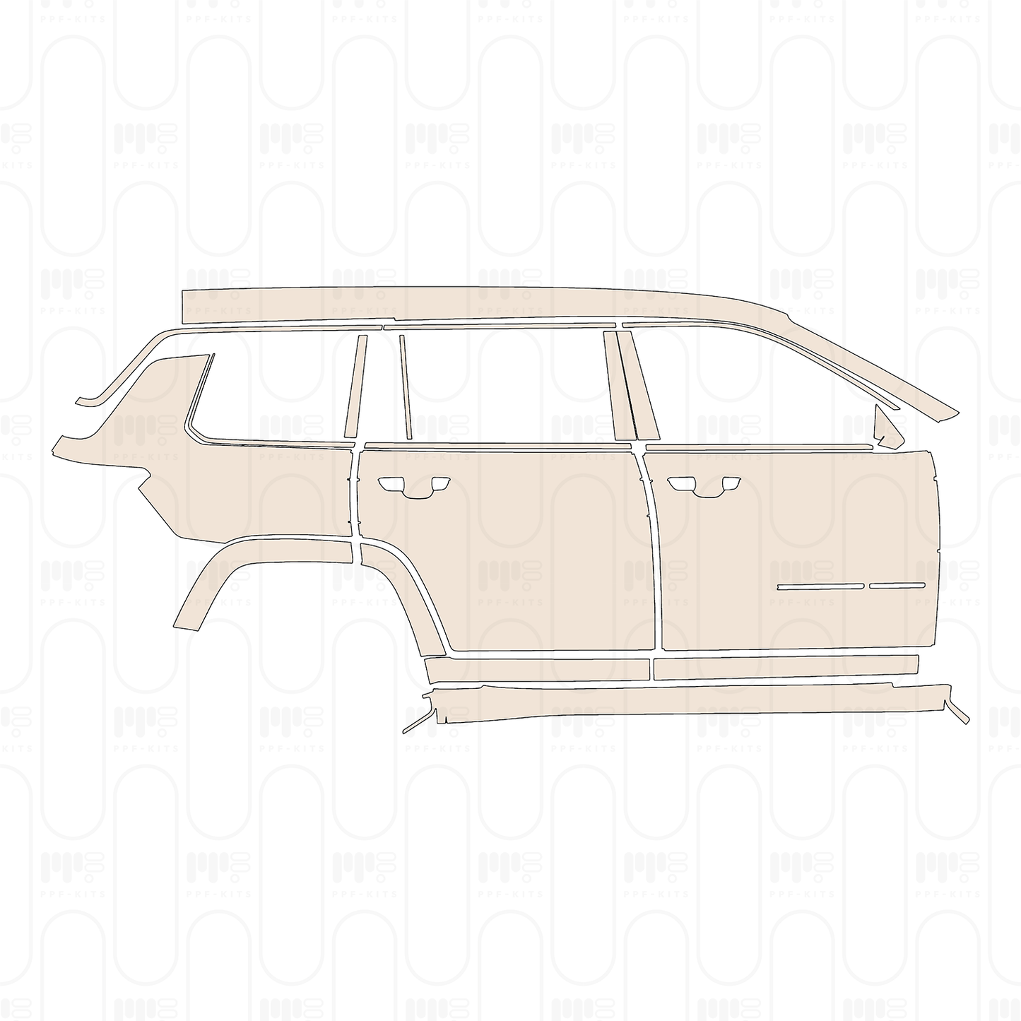 PPF precortado JEEP Grand Cherokee Grand Cherokee L (3-row) Overland 2022