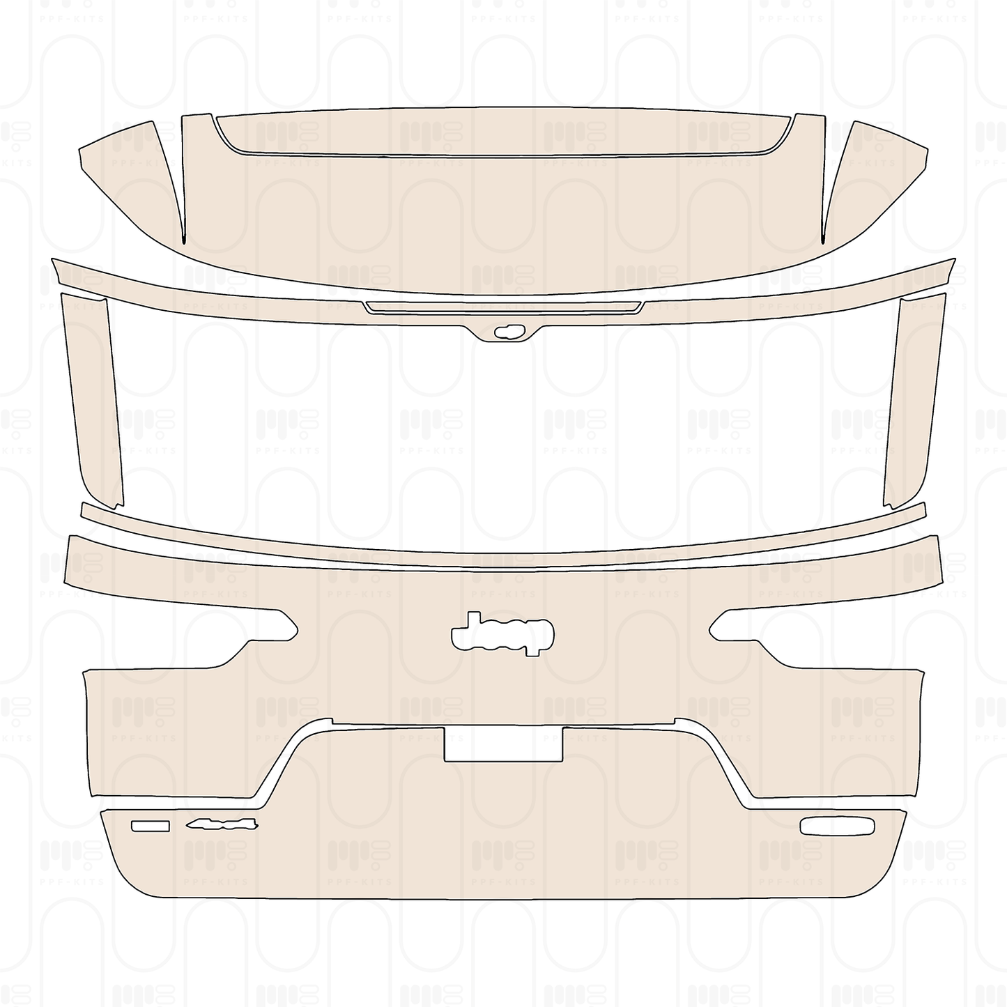 PPF precortado JEEP Grand Cherokee Grand Cherokee L (3-row) Overland 2022
