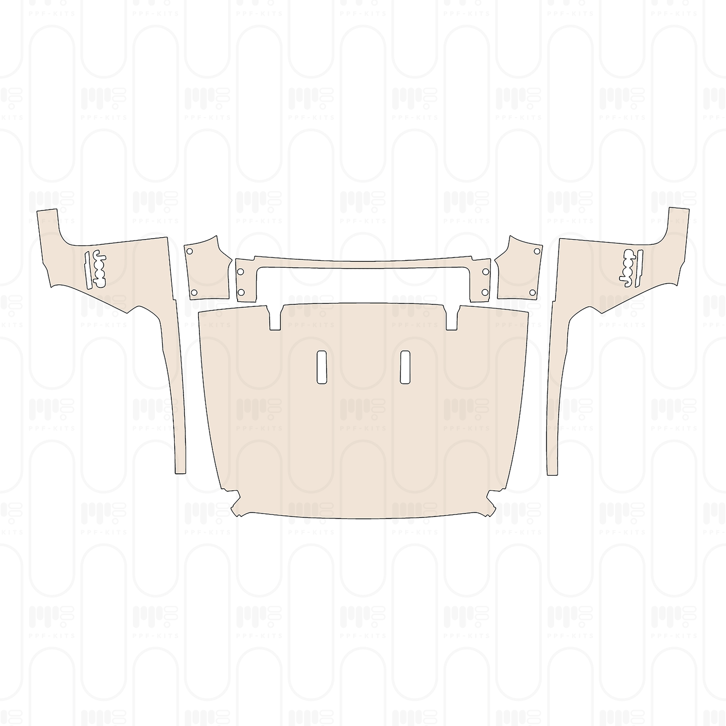 Pre-Cut PPF JEEP Wrangler 2 Door Willys 2022