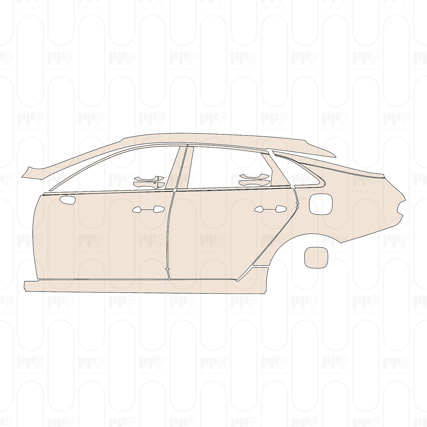 Pre-Cut PPF KIA K5 (US) EX 2022