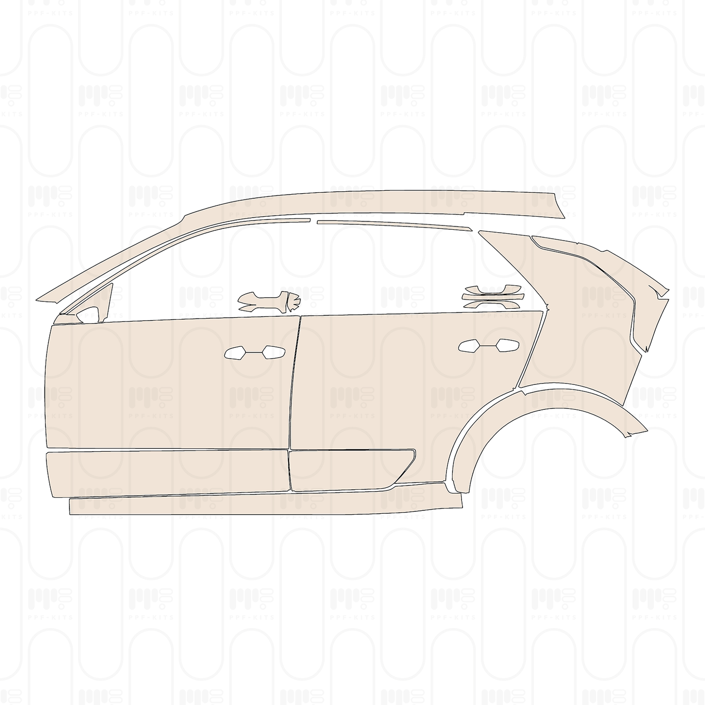 Pre-Cut PPF KIA Niro EV (US) Wind 2023