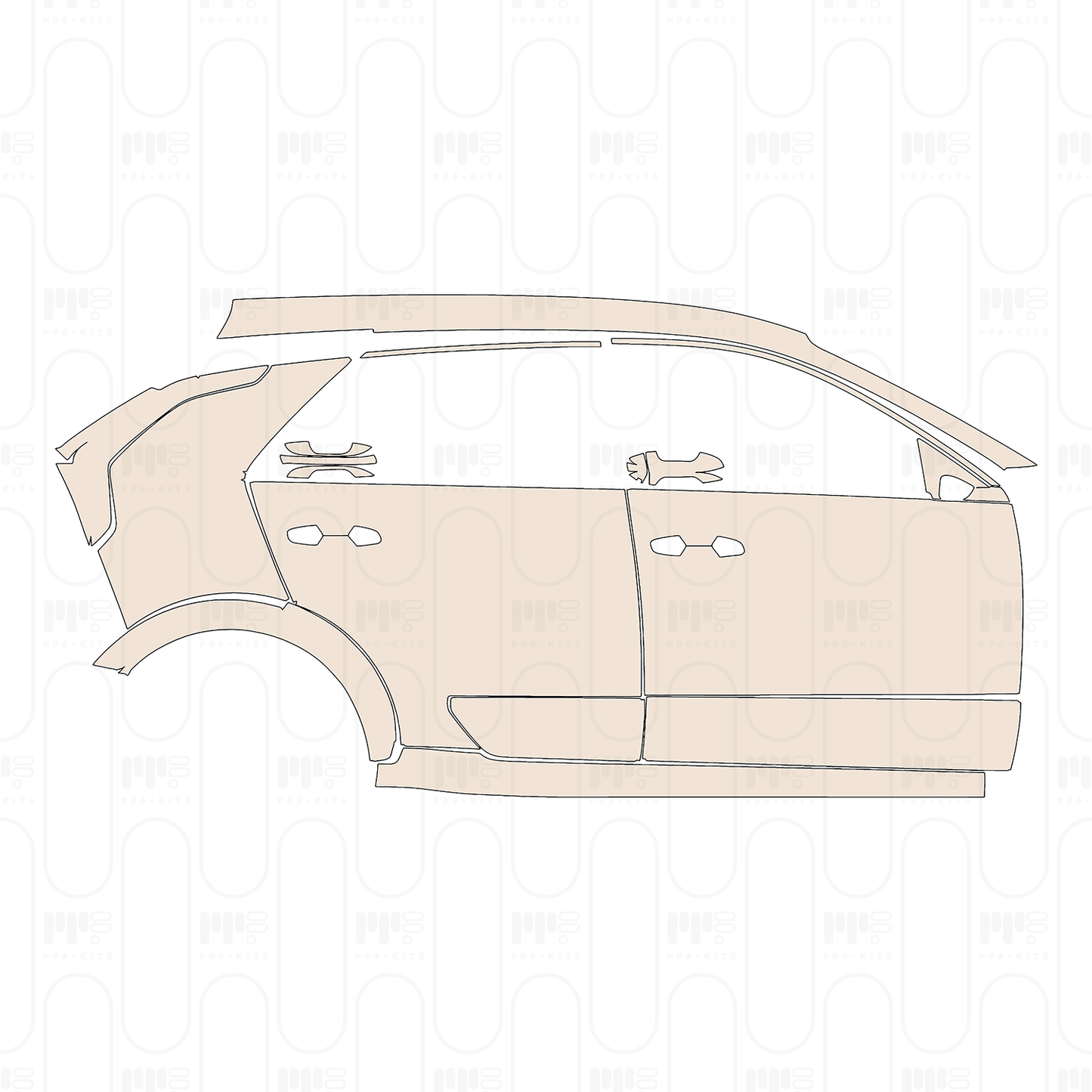 Pre-Cut PPF KIA Niro EV (US) Wind 2023