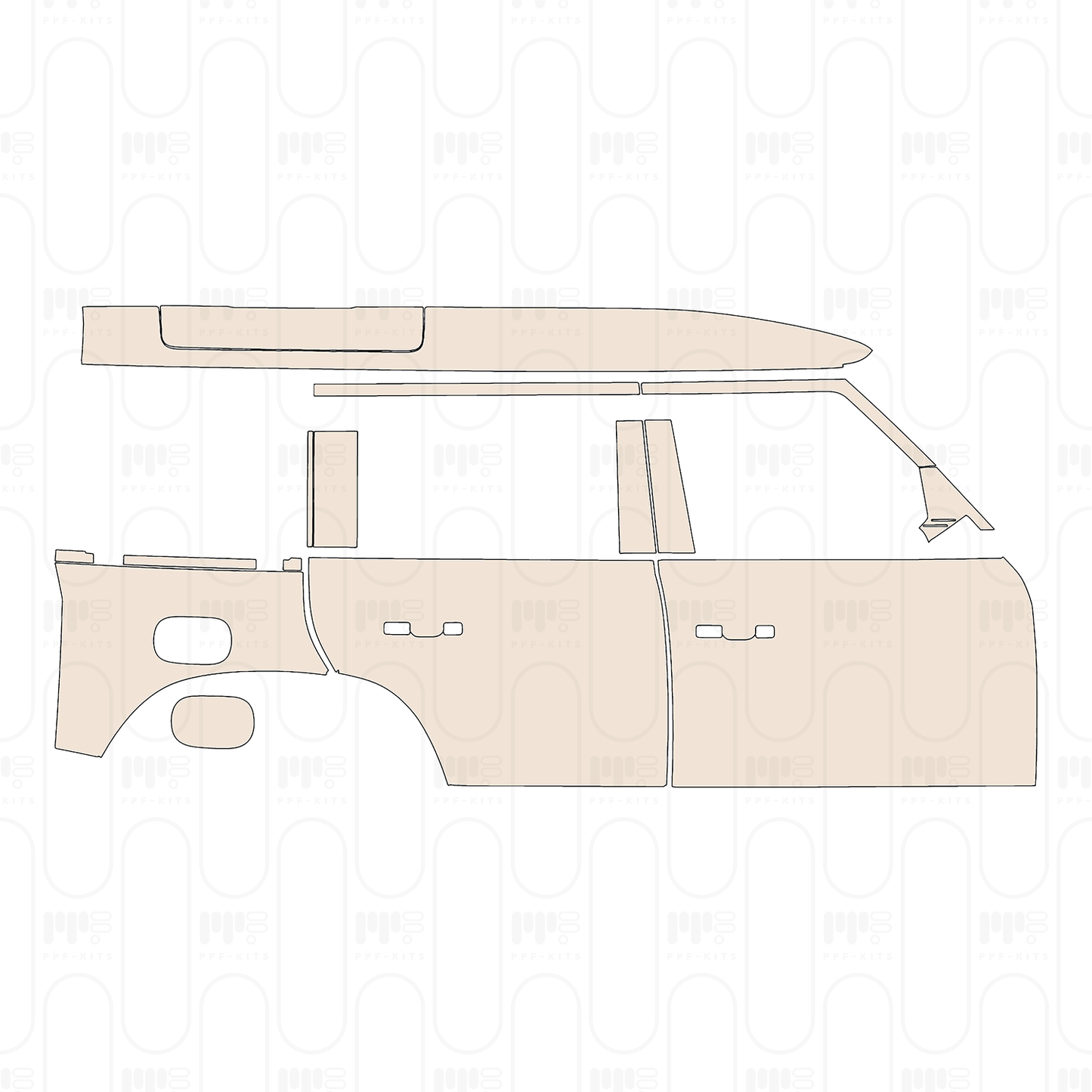 Pre-Cut PPF Land Rover Defender 110 X-Dynamic 2022