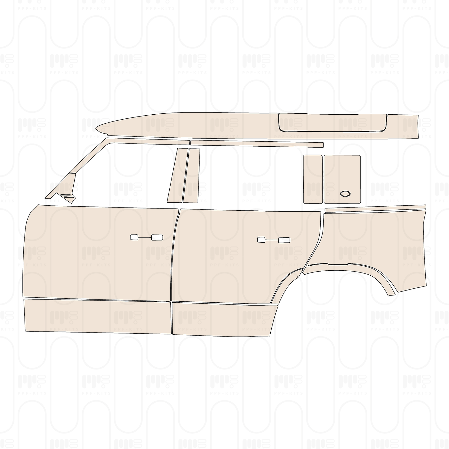 PPF precortado Land Rover Defender 110 Base 2022