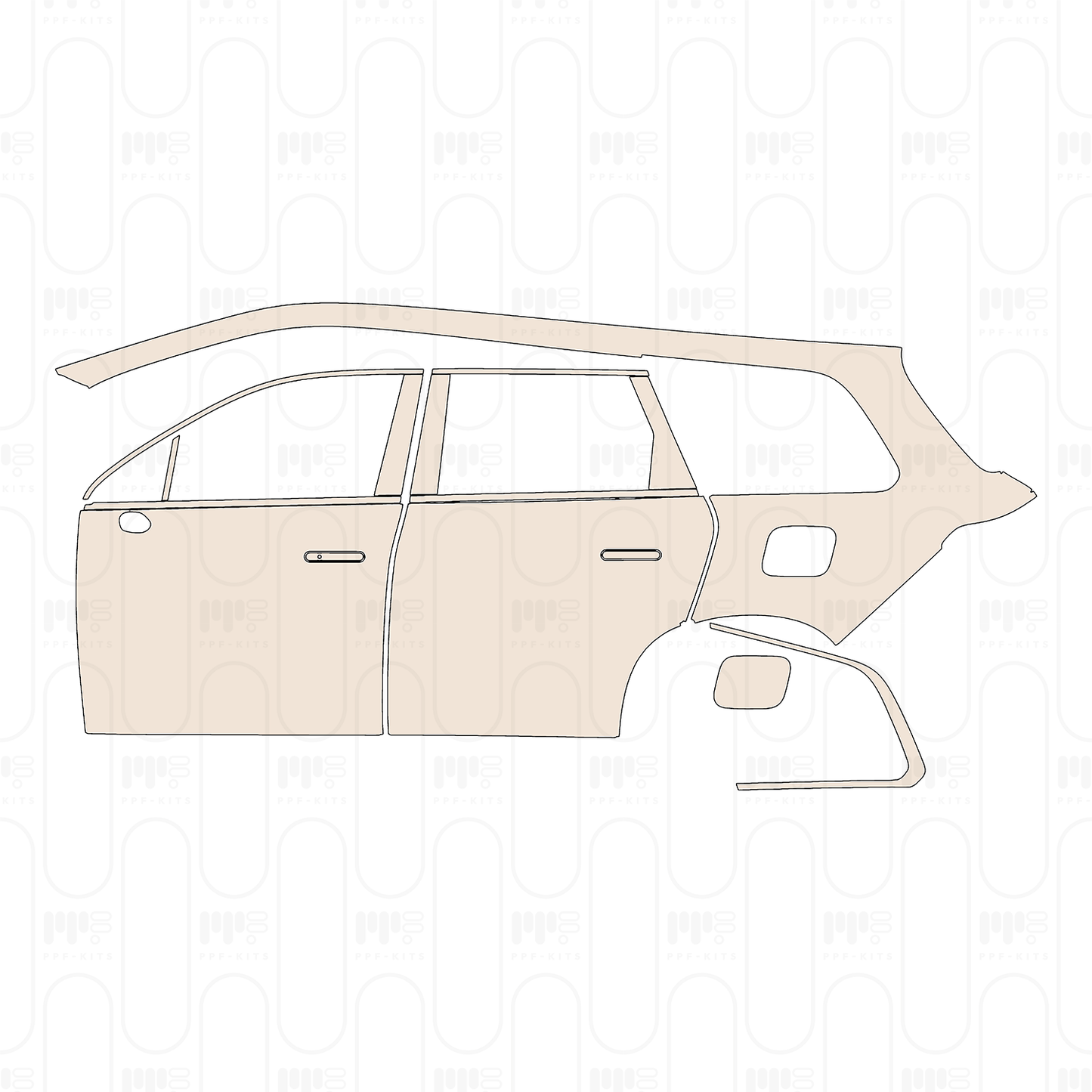 PPF precortado Leapmotor C16 Range Extended 2024