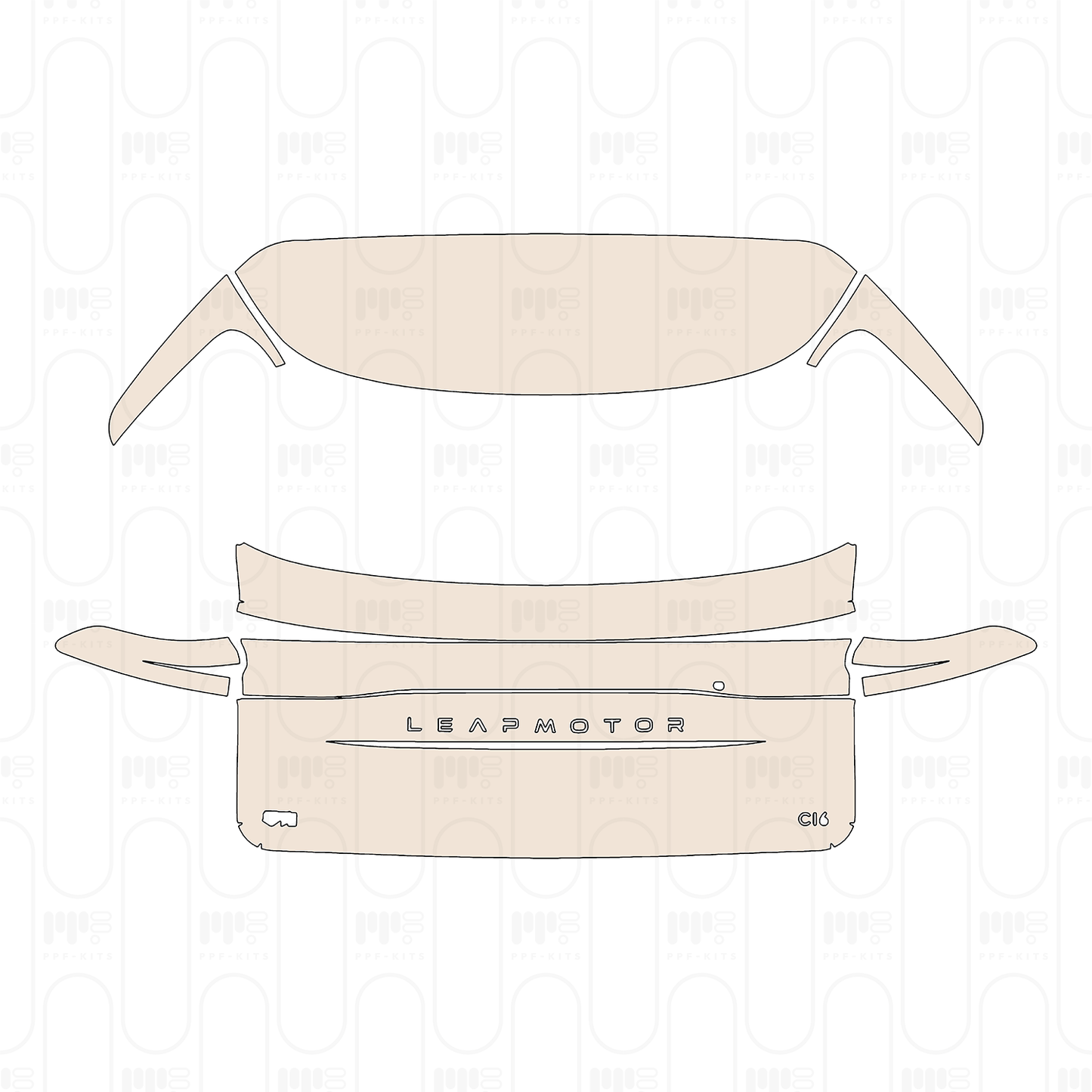 PPF precortado Leapmotor C16 Range Extended 2024