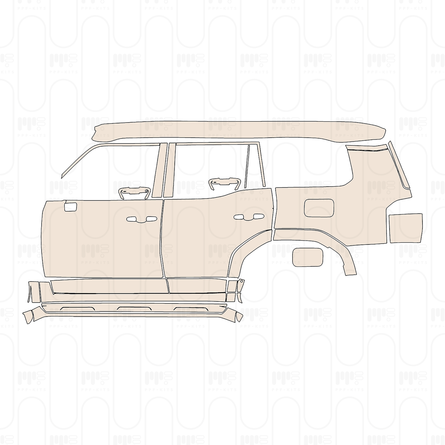 Pre-Cut PPF Lexus GX (US) Premium+ 2025