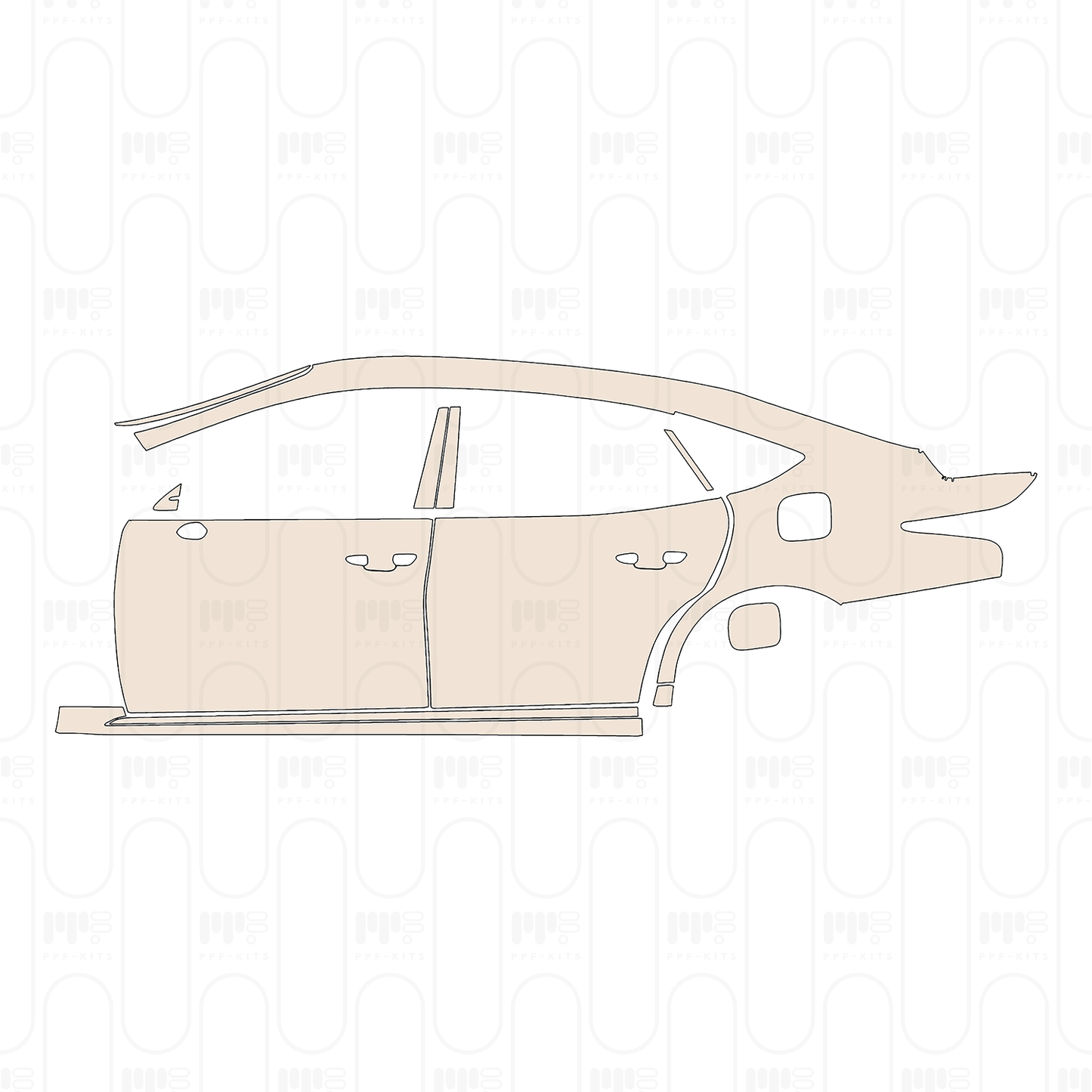 PPF precortado Lexus LS Fuel Base 2022