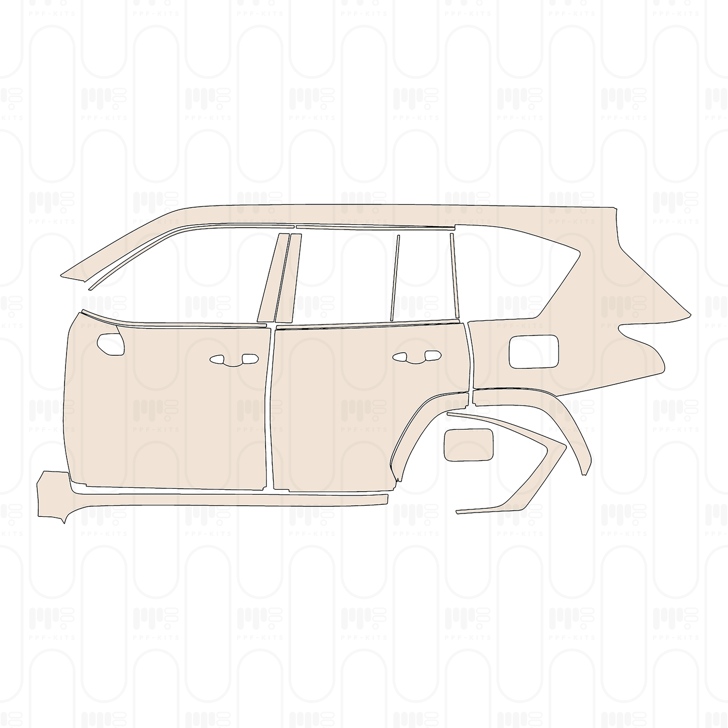 PPF precortado Lexus LX Luxury 2022