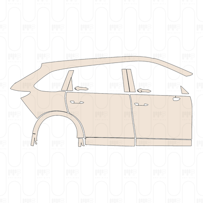PPF precortado Mazda CX-80 (EU) Homura Plus 2025