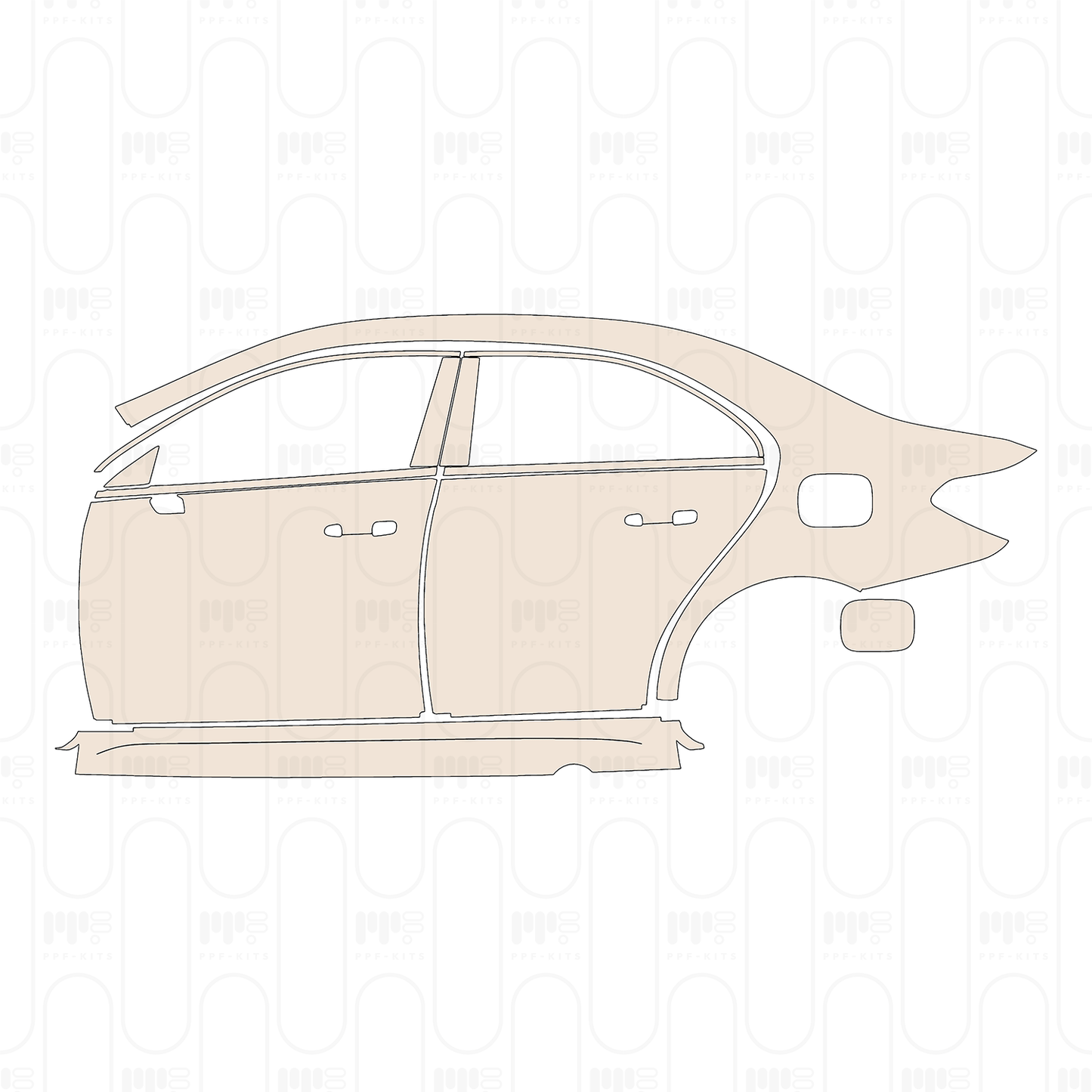 PPF precortado Mercedes-Benz A Class Sedan AMG-Line Standard Wheelbase 2022