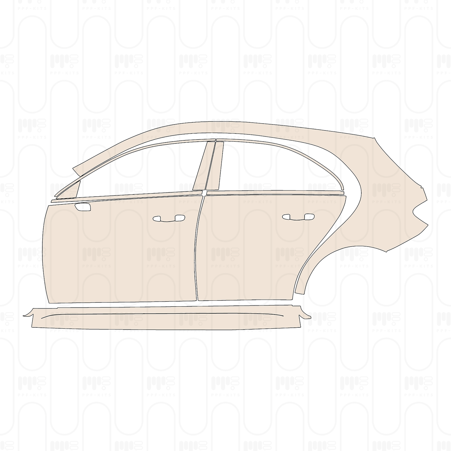 Pre-Cut PPF Mercedes-Benz A Class Hatchback AMG-Line 2022