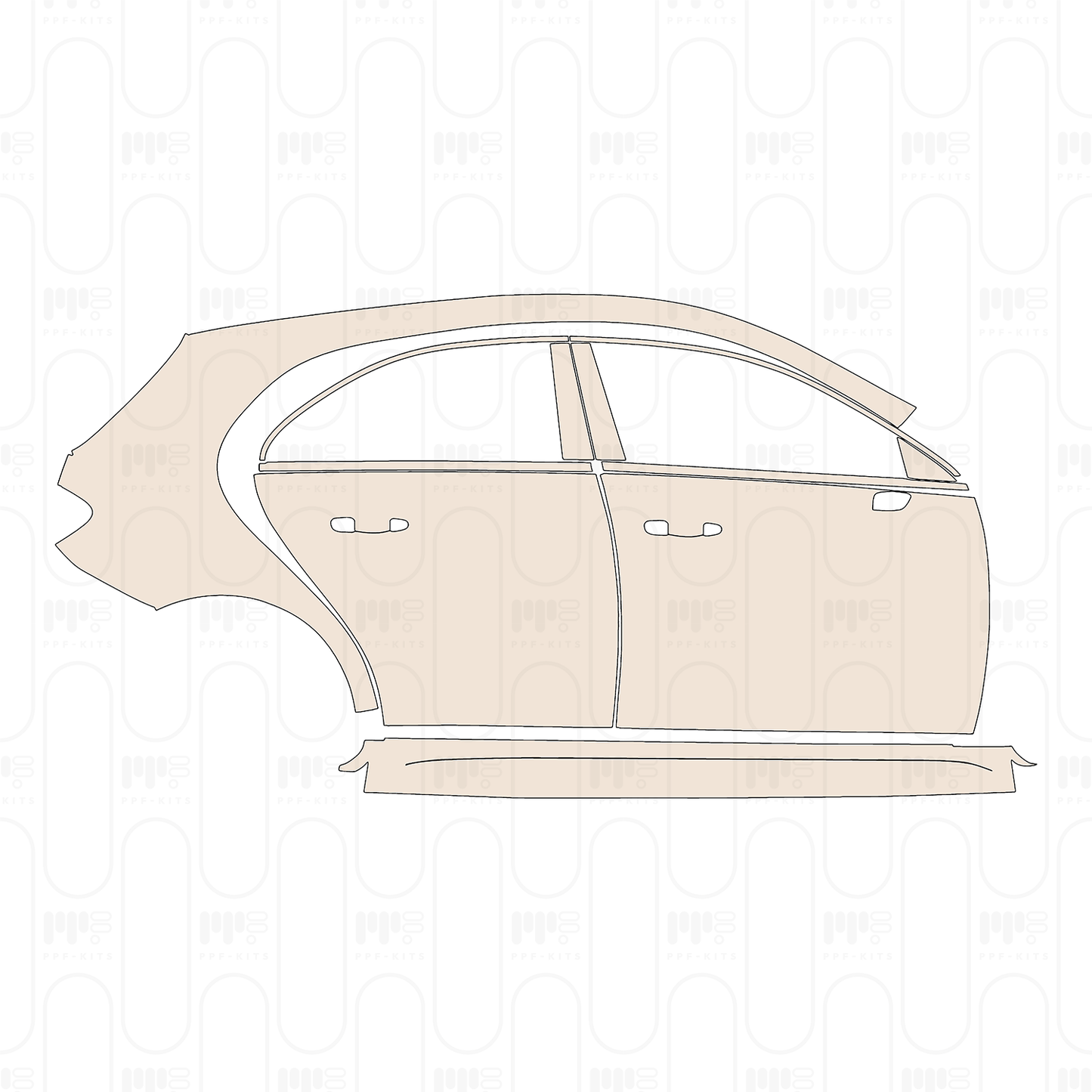 Pre-Cut PPF Mercedes-Benz A Class Hatchback AMG-Line 2022