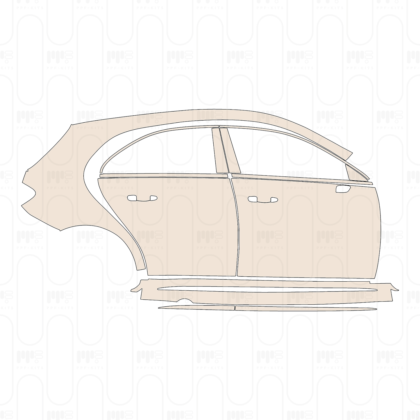 Pre-Cut PPF Mercedes-Benz A Class Hatchback AMG A 35 2022