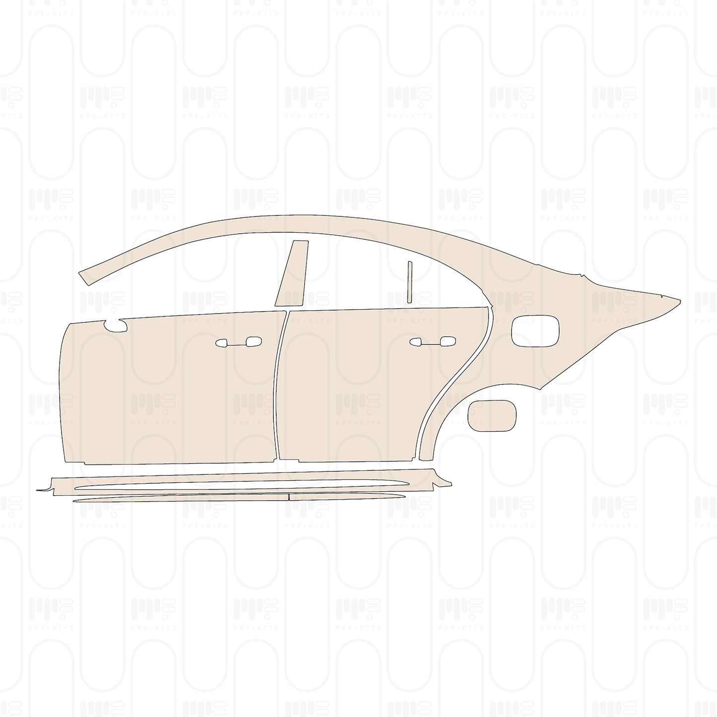 PPF precortado Mercedes-Benz CLA Coupe AMG CLA 45 2022