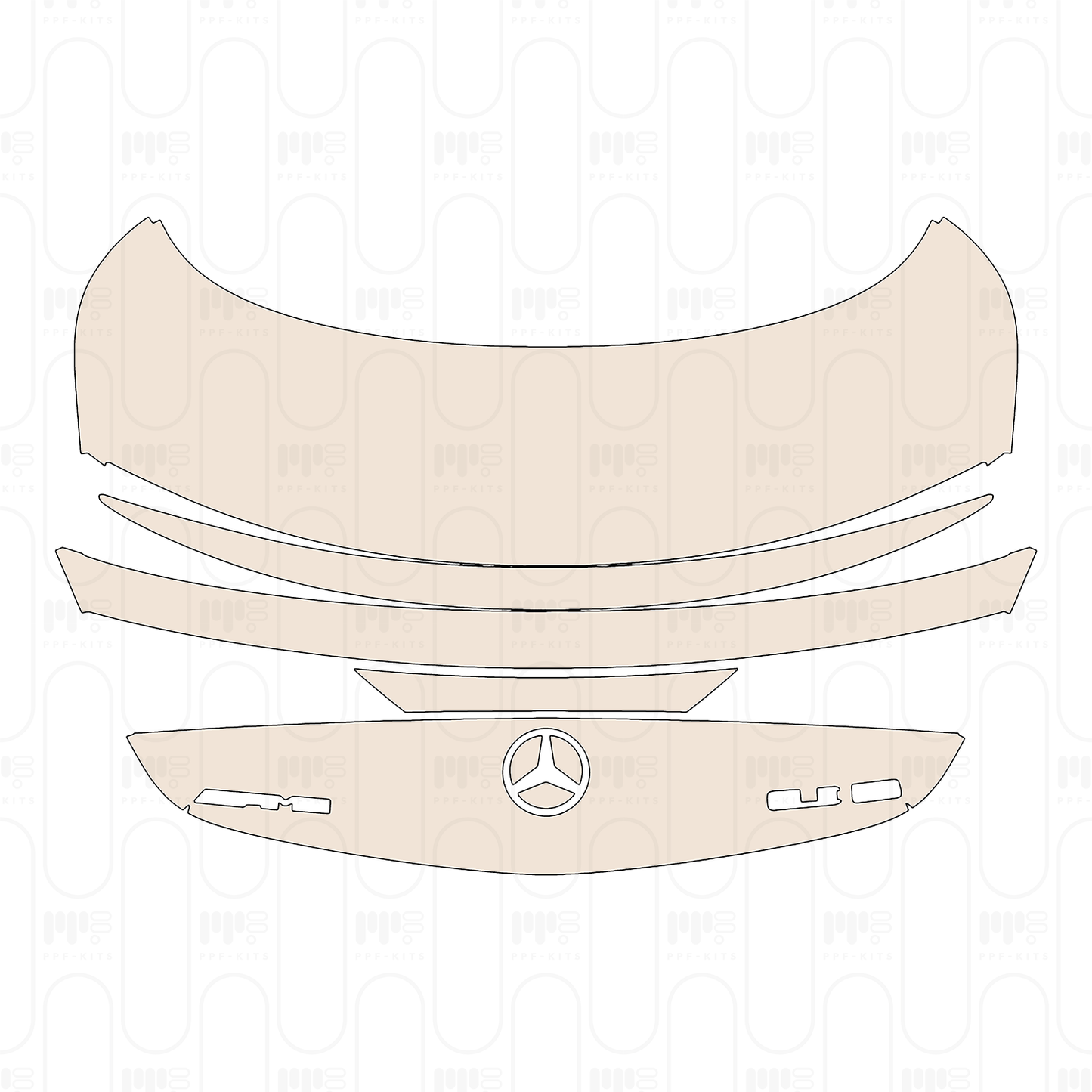 PPF precortado Mercedes-Benz CLE Coupe AMG CLE 53 2024