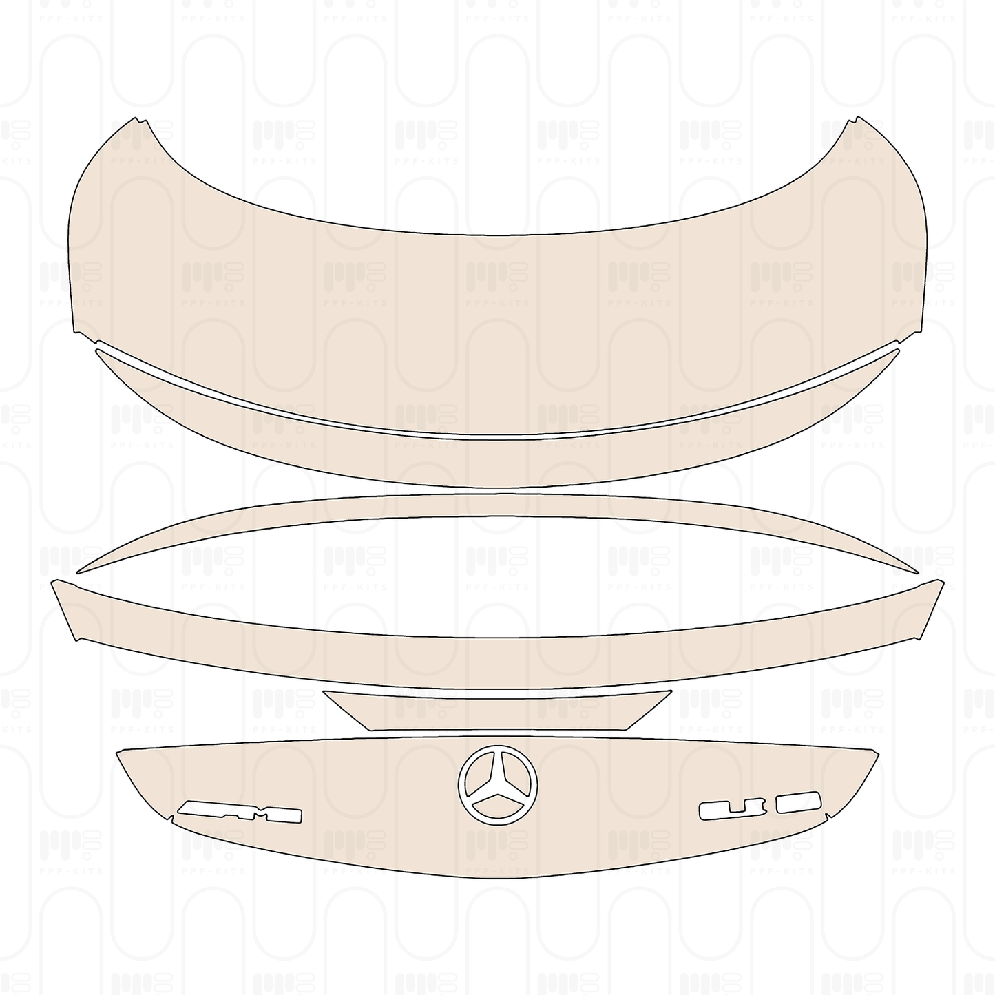 PPF precortado Mercedes-Benz CLE Coupe AMG CLE 53 2024