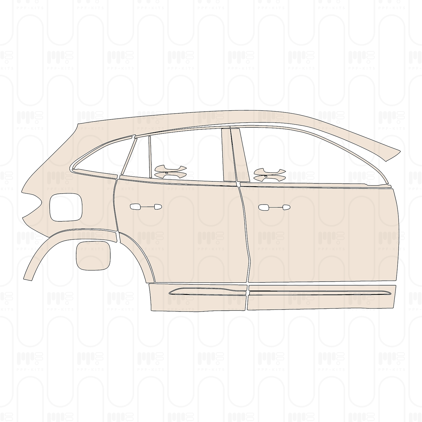 PPF precortado Mercedes-Benz EQA (US) Base 2022