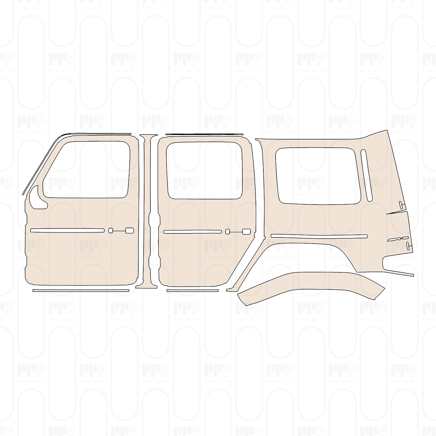 Pre-Cut PPF Mercedes-Benz G Class AMG G63 2022