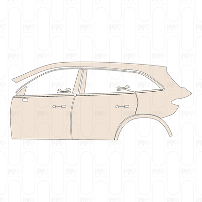 PPF precortado Mercedes-Benz GLC SUV Extended Wheelbase (GLC L) Base 2023