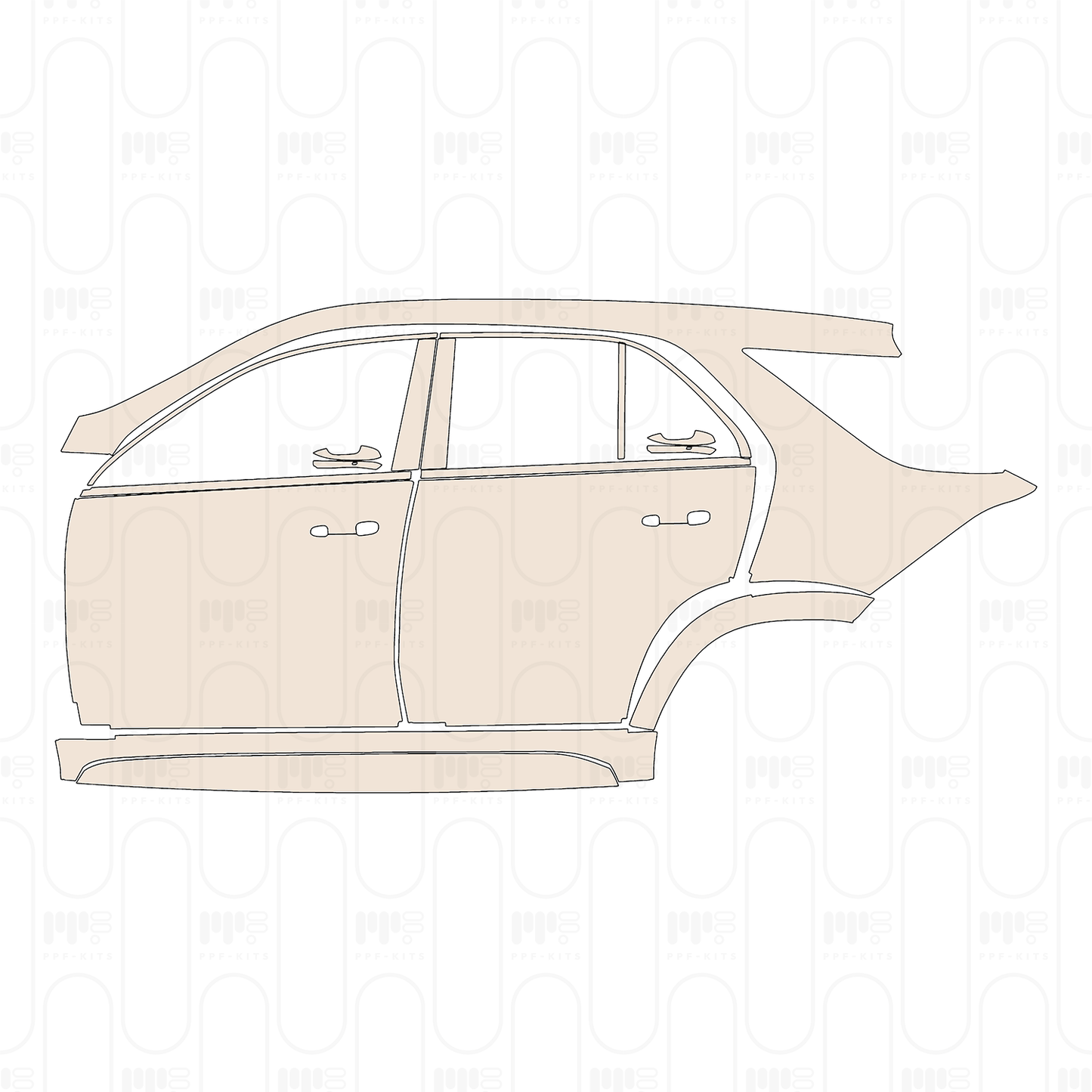 Pre-Cut PPF Mercedes-Benz GLE SUV AMG-Line 2022