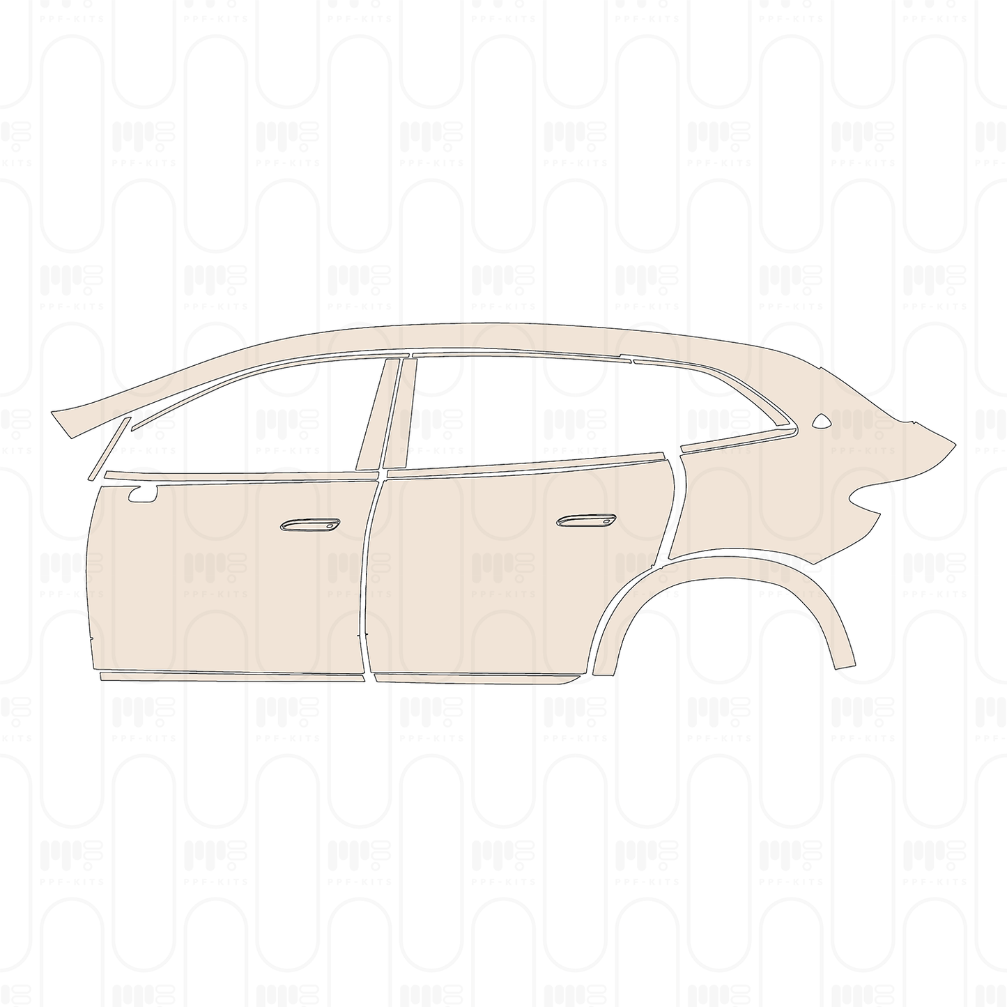 Pre-Cut PPF Mercedes-Benz MAYBACH EQS SUV 2024