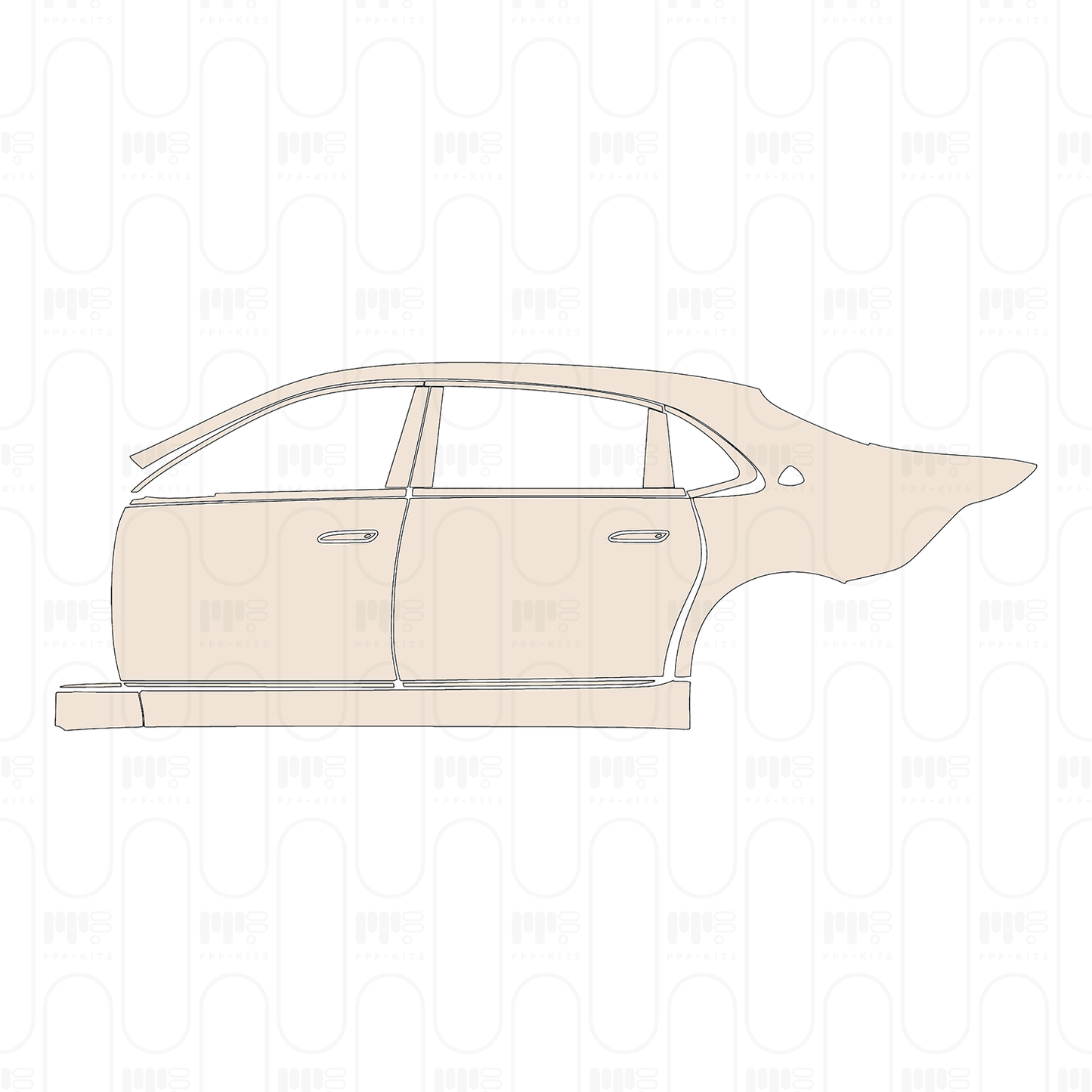 PPF precortado Mercedes-Benz Maybach S Class S480 2022