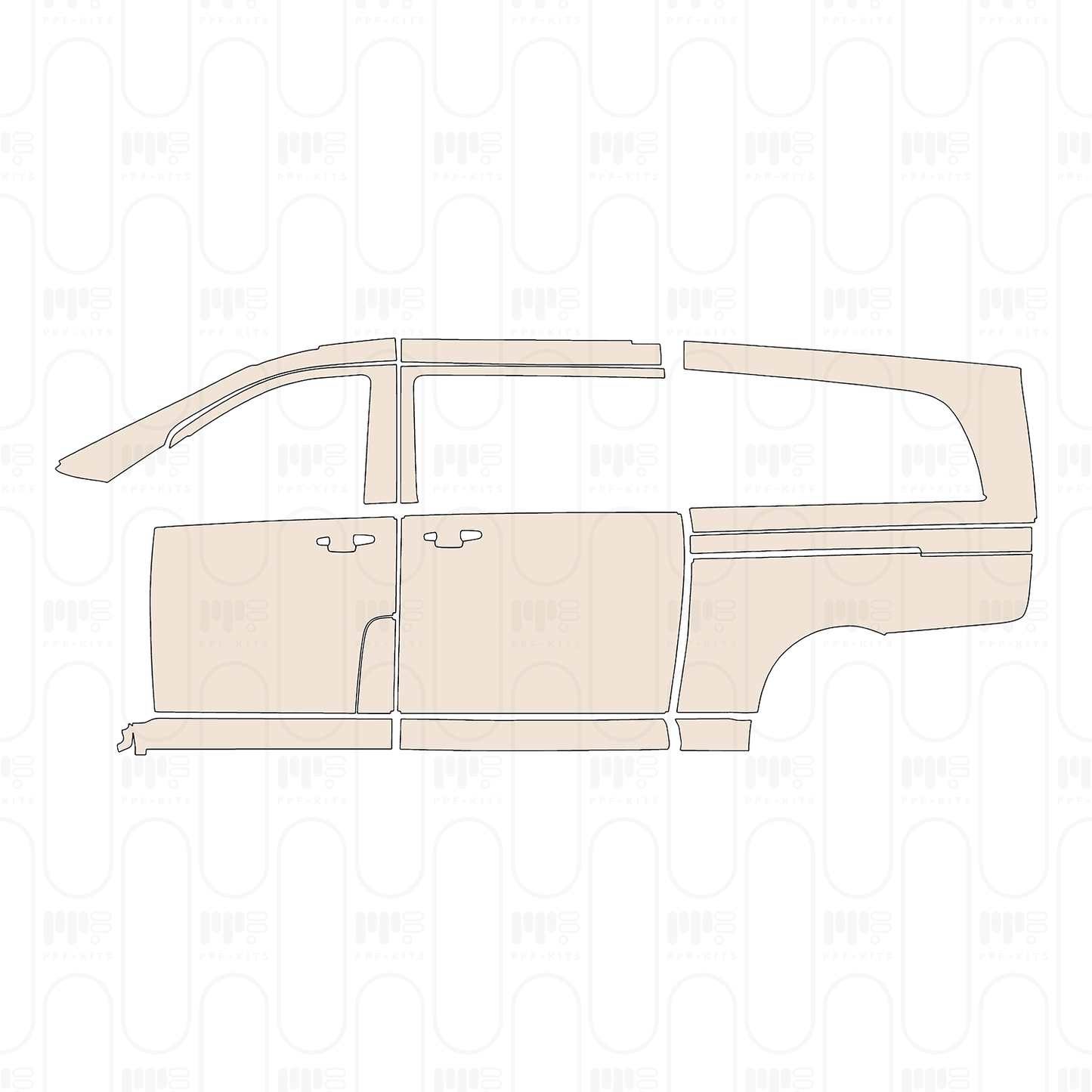 PPF precortado Mercedes-Benz V Class (Europe) Extra Long AMG-Line 2022