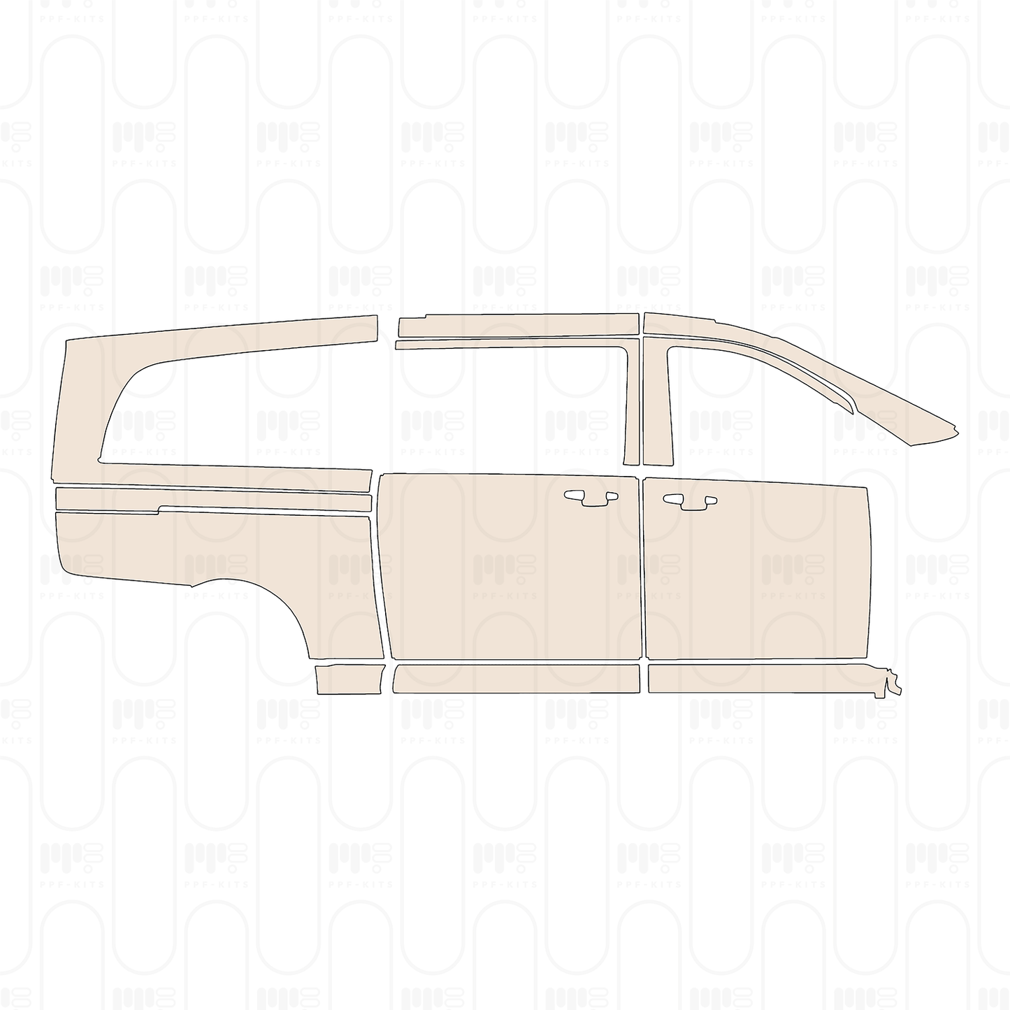 PPF precortado Mercedes-Benz V Class (Europe) Extra Long AMG-Line 2022