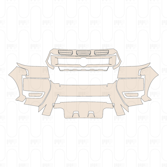 Pre-Cut PPF Nissan Frontier Crew Cab Pro-X 2025