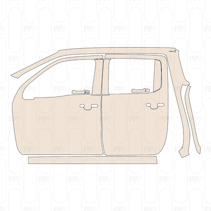 PPF precortado Nissan Frontier Crew Cab Pro-4X 2022