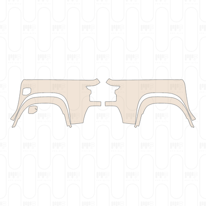 PPF precortado Nissan Frontier Crew Cab Pro-4X 2022