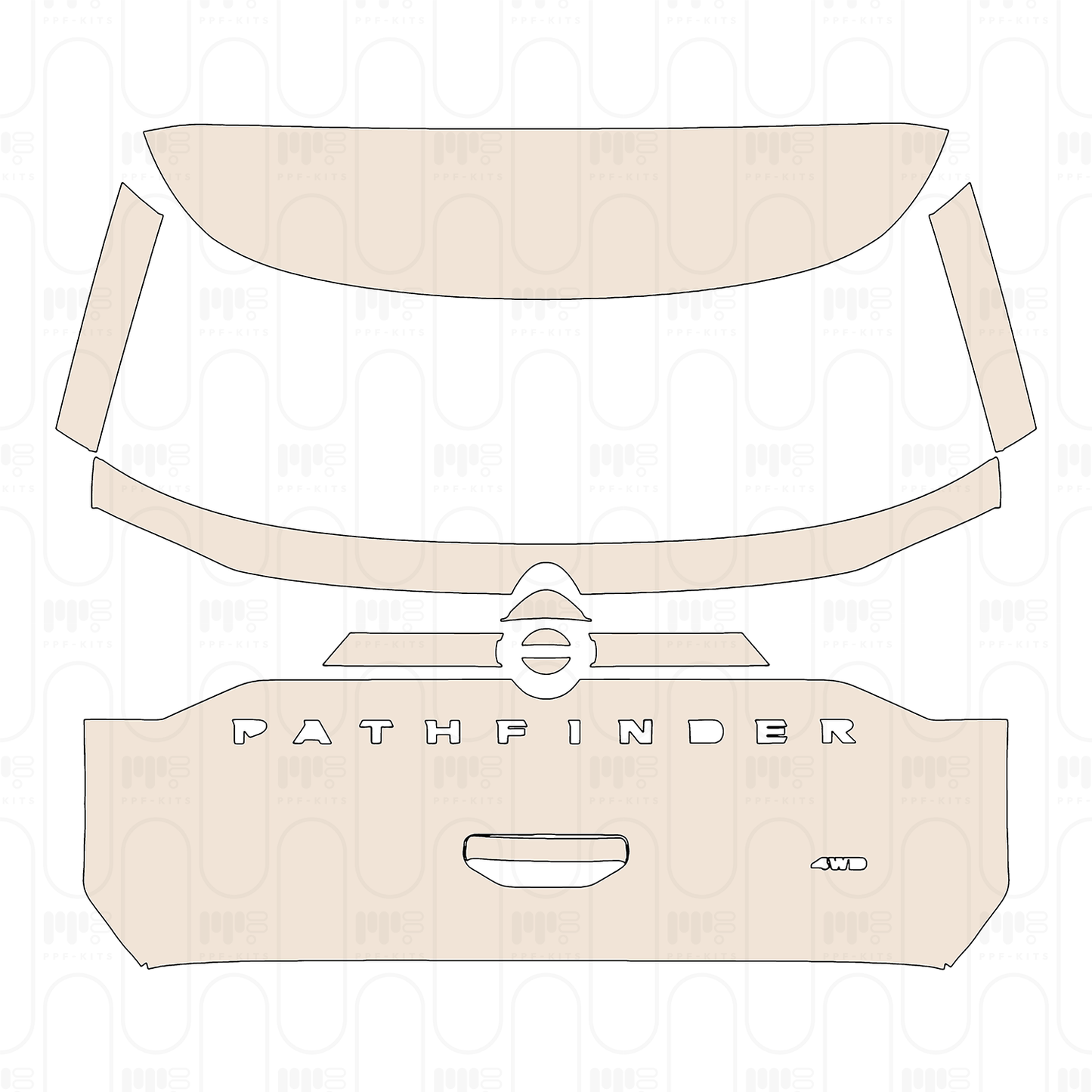 PPF precortado Nissan Pathfinder SV 2024
