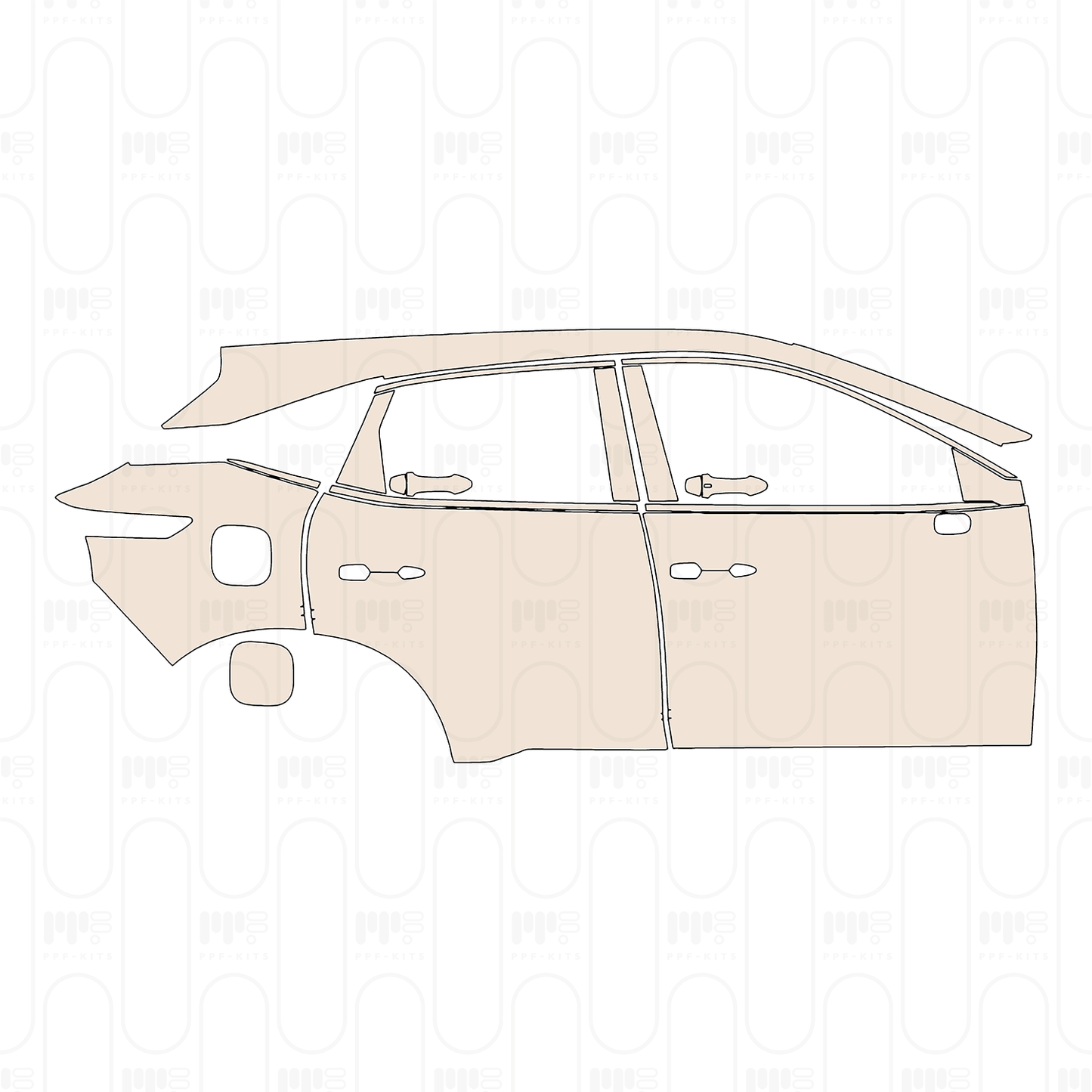 Pre-Cut PPF Nissan Qashqai (AU) ST+ 2022