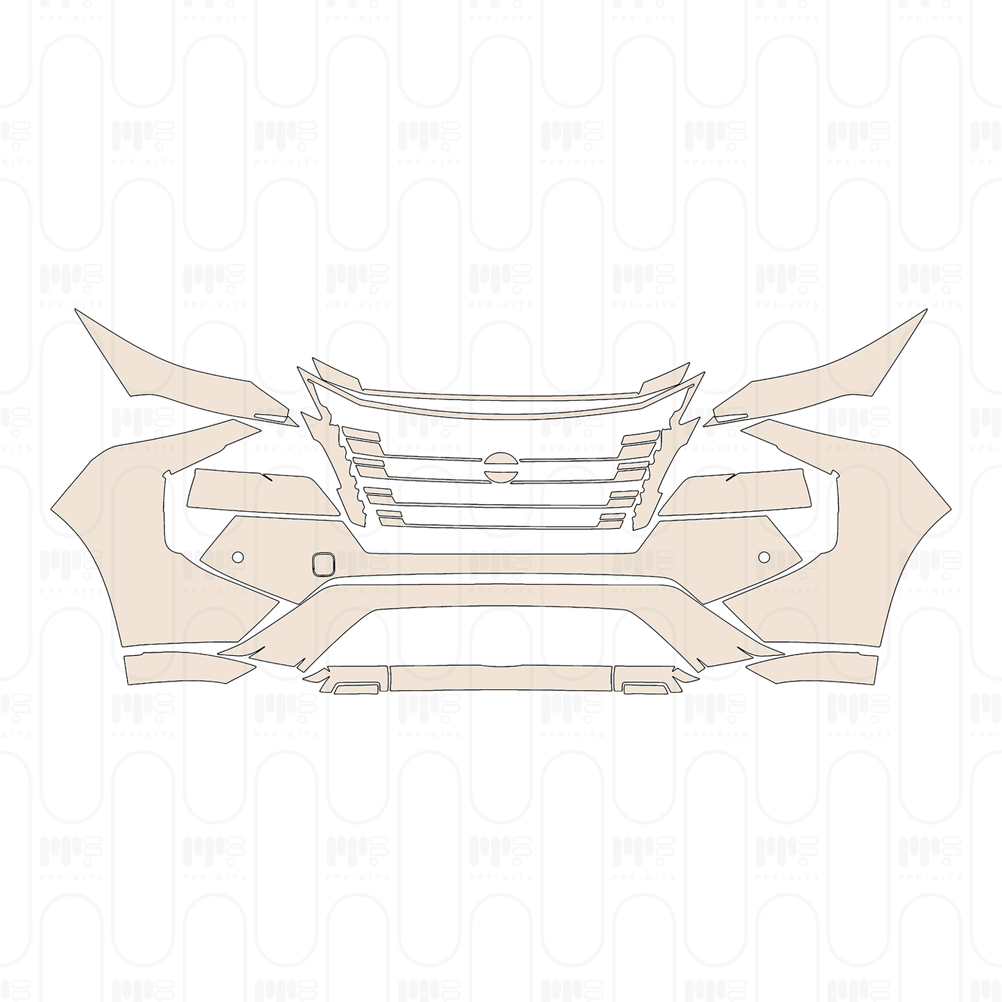 Pre-Cut PPF Nissan Rogue S 2024