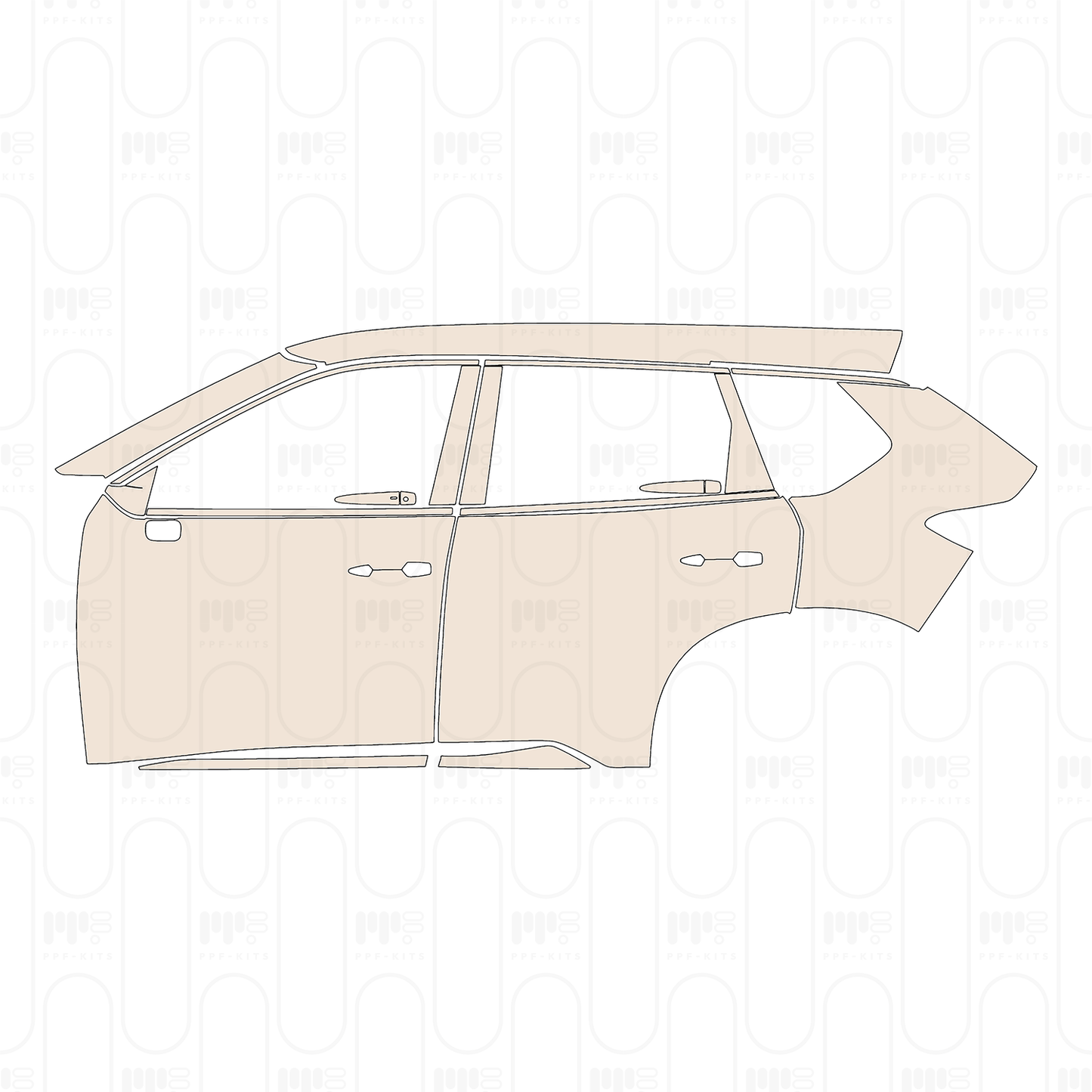 Pre-Cut PPF Nissan Rogue SL 2022