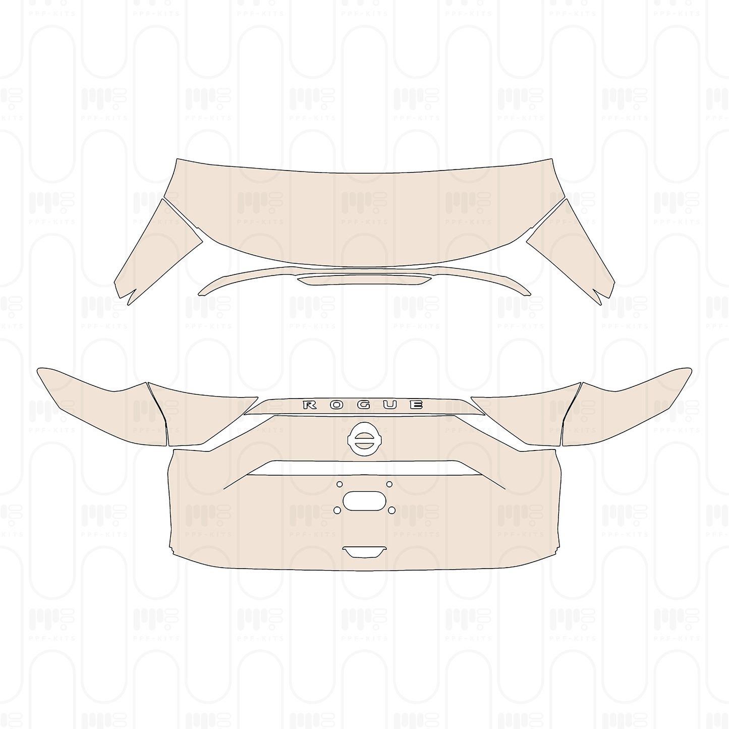 Pre-Cut PPF Nissan Rogue SL 2022