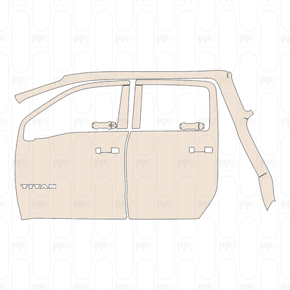 PPF precortado Nissan Titan Crew Cab S 2022