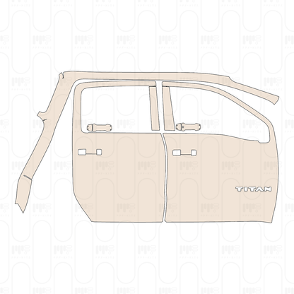 PPF precortado Nissan Titan Crew Cab S 2022