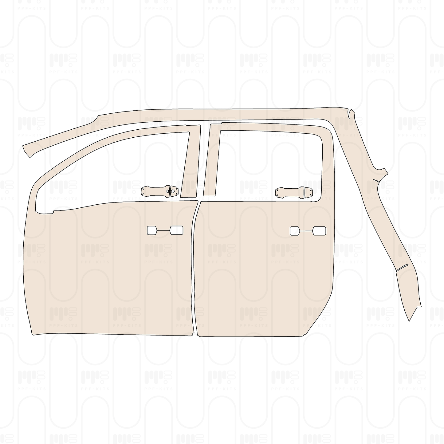 Pre-Cut PPF Nissan Titan Crew Cab Pro-4X 2022