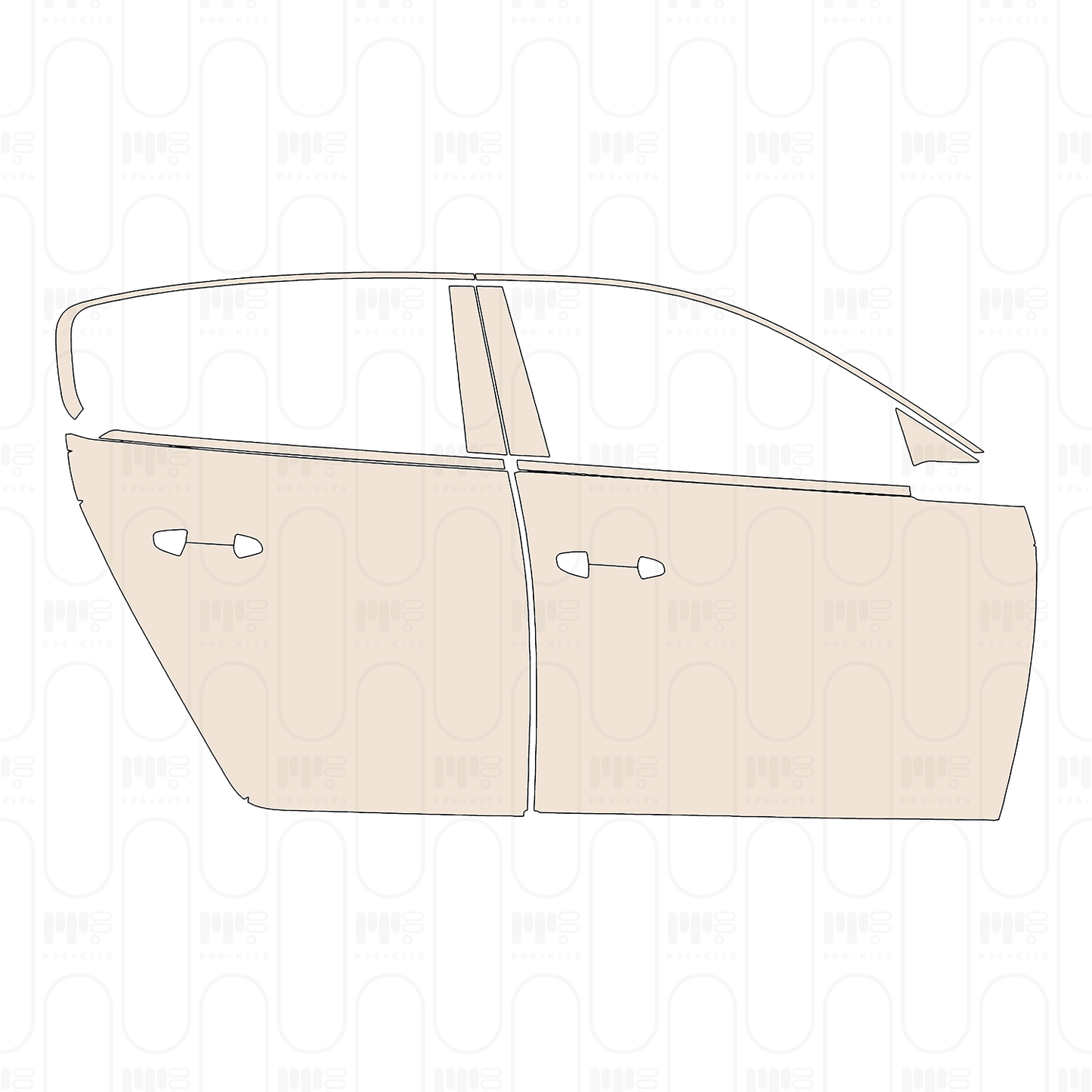 Pre-Cut PPF Peugeot 308 (EU) Allure 2023