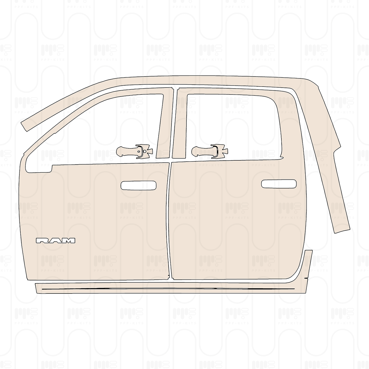 Pre-Cut PPF RAM Trucks 3500 Laramie 2022