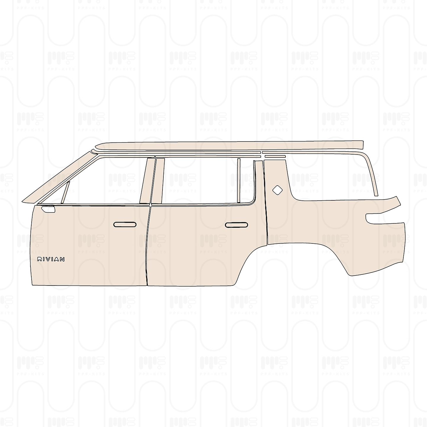 Pre-Cut PPF Rivian R1S 2025